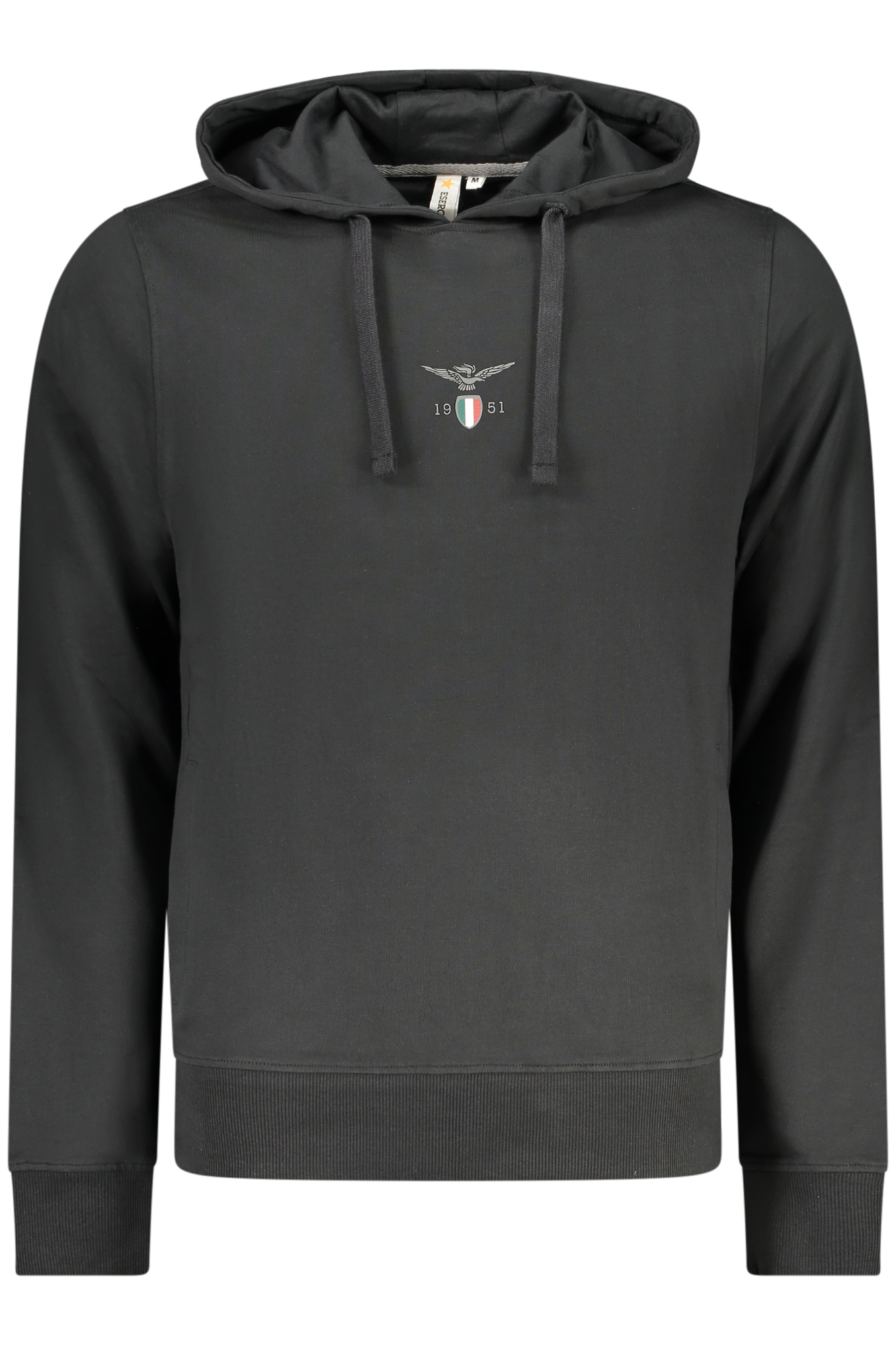 ACCADEMIA MILITARE FELPA SENZA ZIP UOMO - Nero