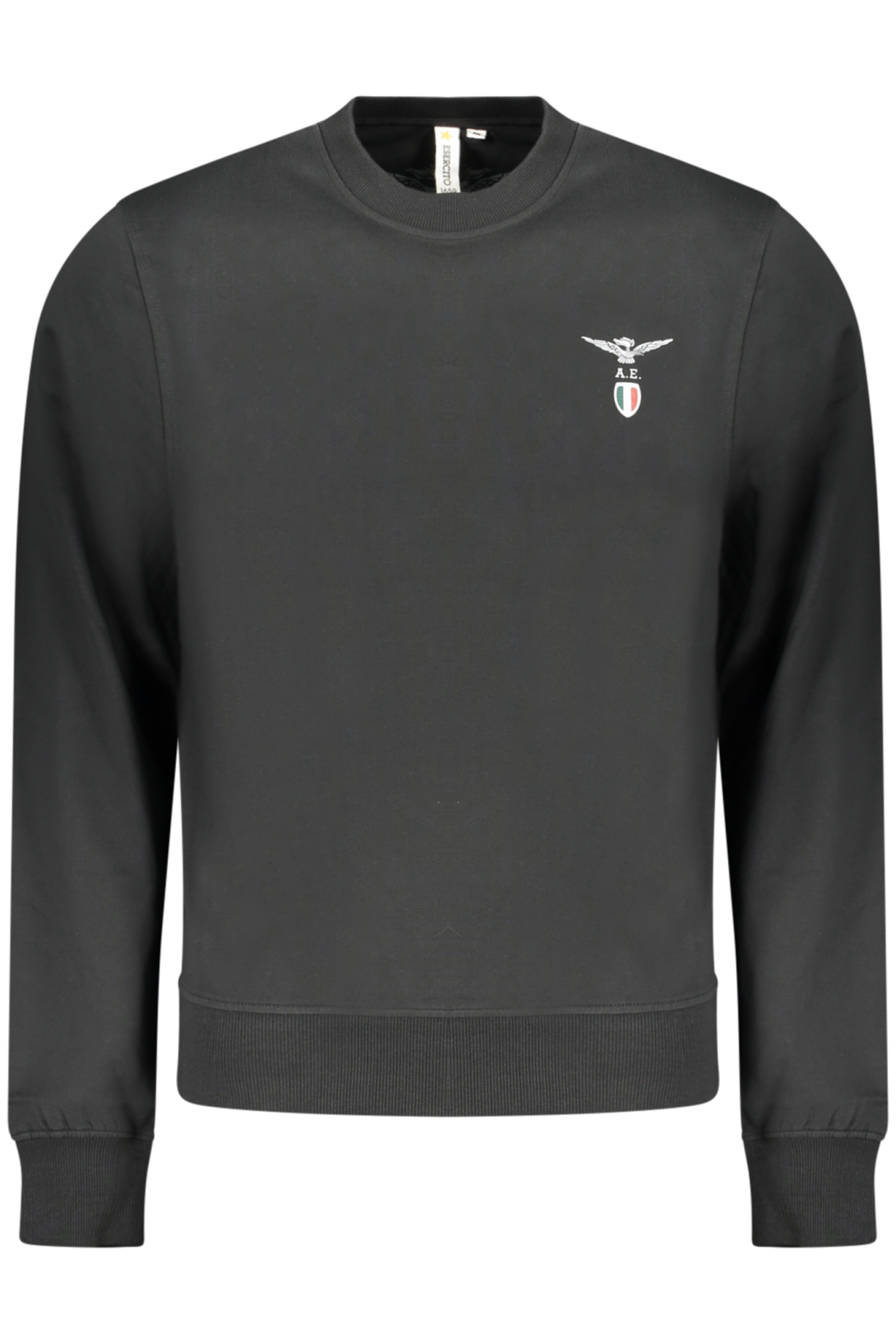 ACCADEMIA MILITARE FELPA SENZA ZIP UOMO - Nero