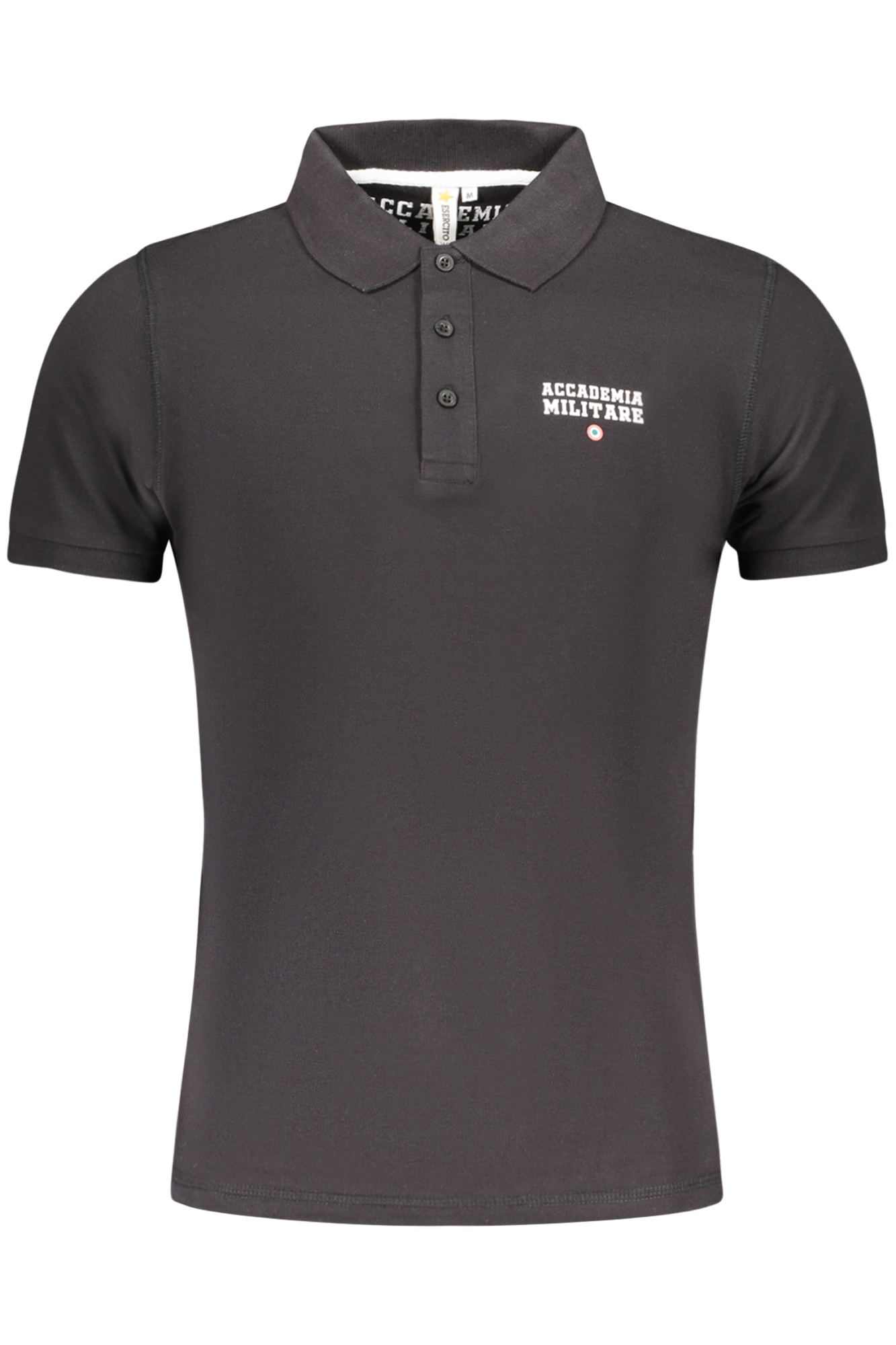 ACCADEMIA MILITARE POLO MANICHE CORTE UOMO - Nero