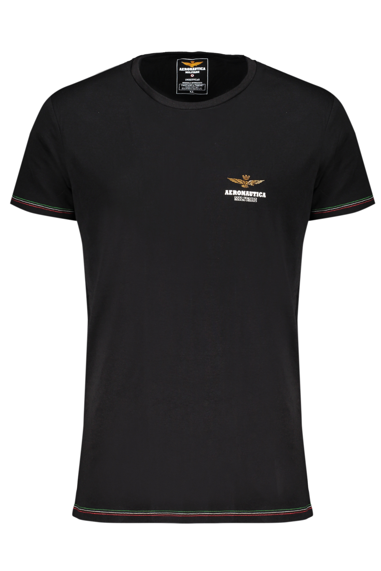AERONAUTICA MILITARE T-SHIRT ESTERNABILE UOMO - Nero