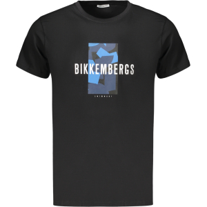 BIKKEMBERGS T-SHIRT MANICHE CORTE UOMO - Nero
