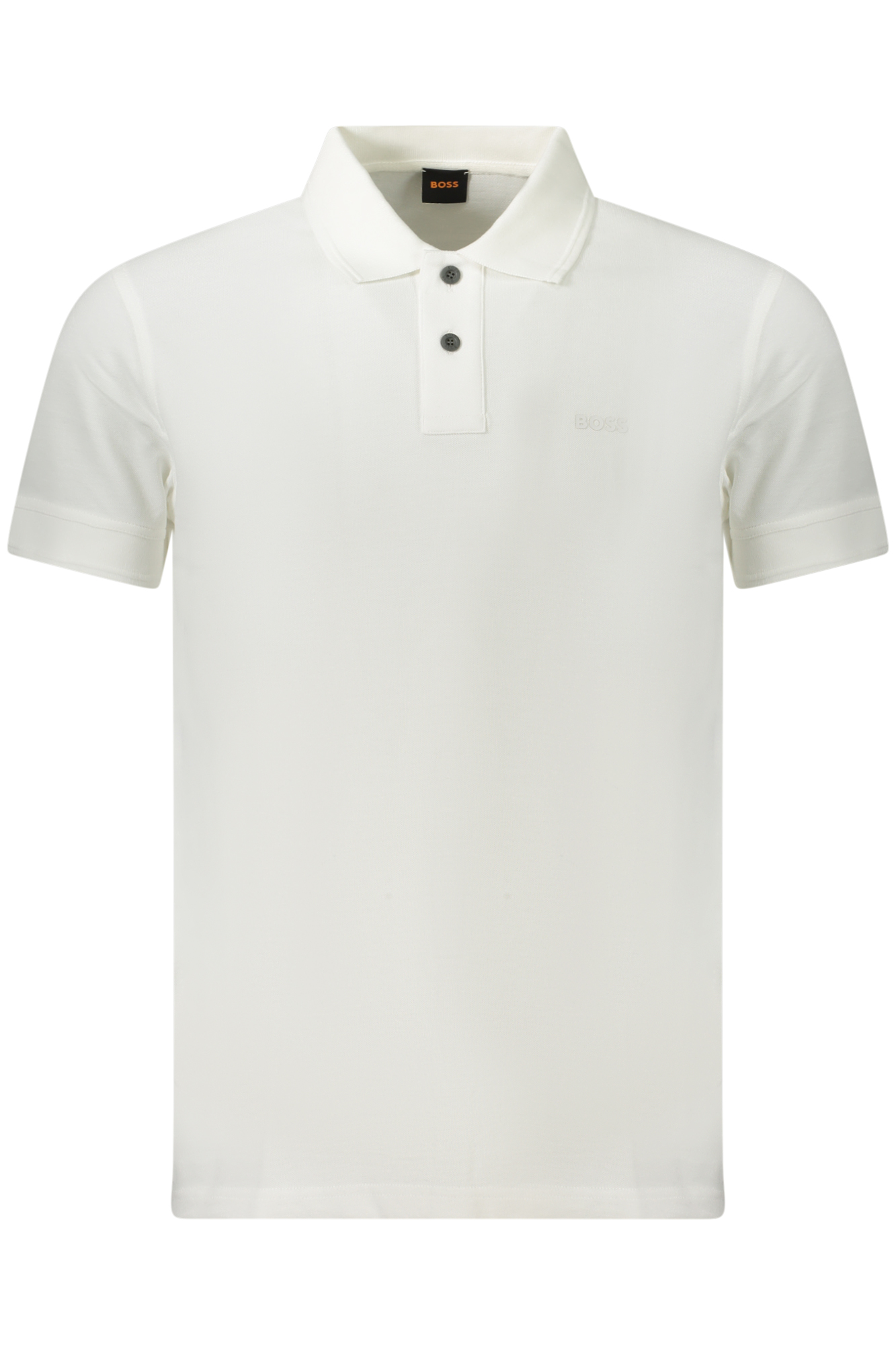 BOSS POLO MANICHE CORTE UOMO - Bianco