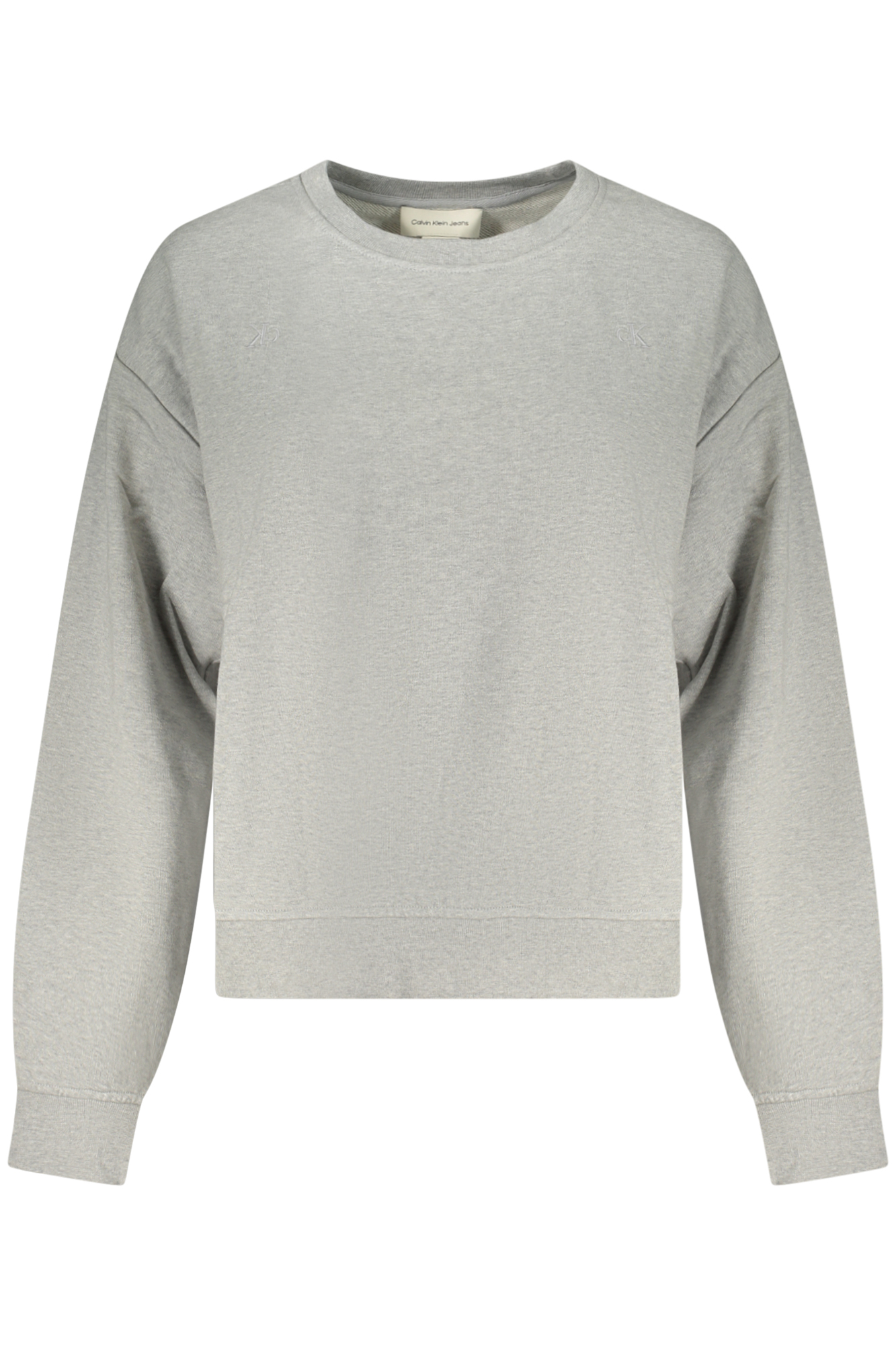CALVIN KLEIN FELPA SENZA ZIP DONNA - Grigio