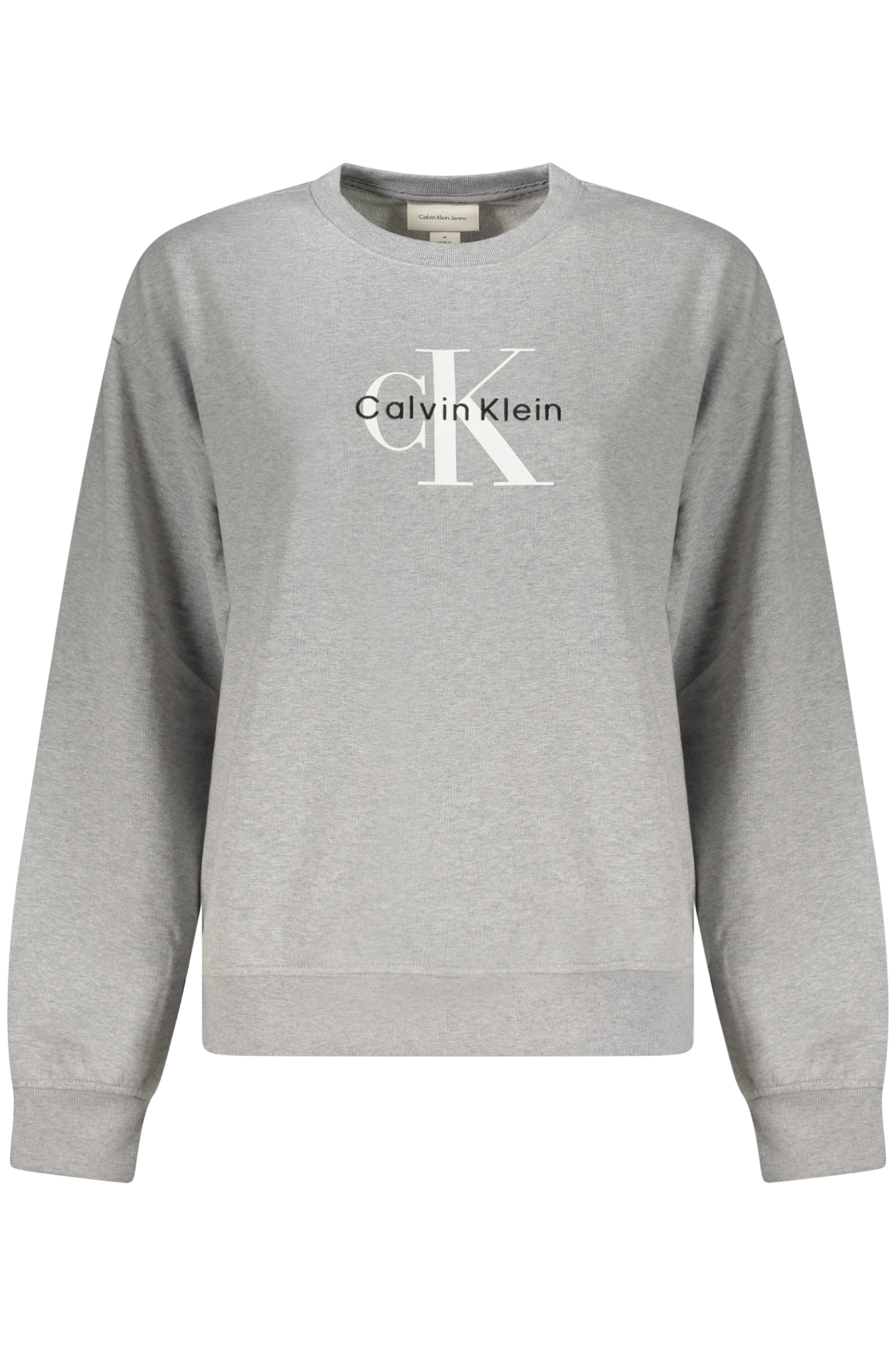 CALVIN KLEIN FELPA SENZA ZIP DONNA - Grigio