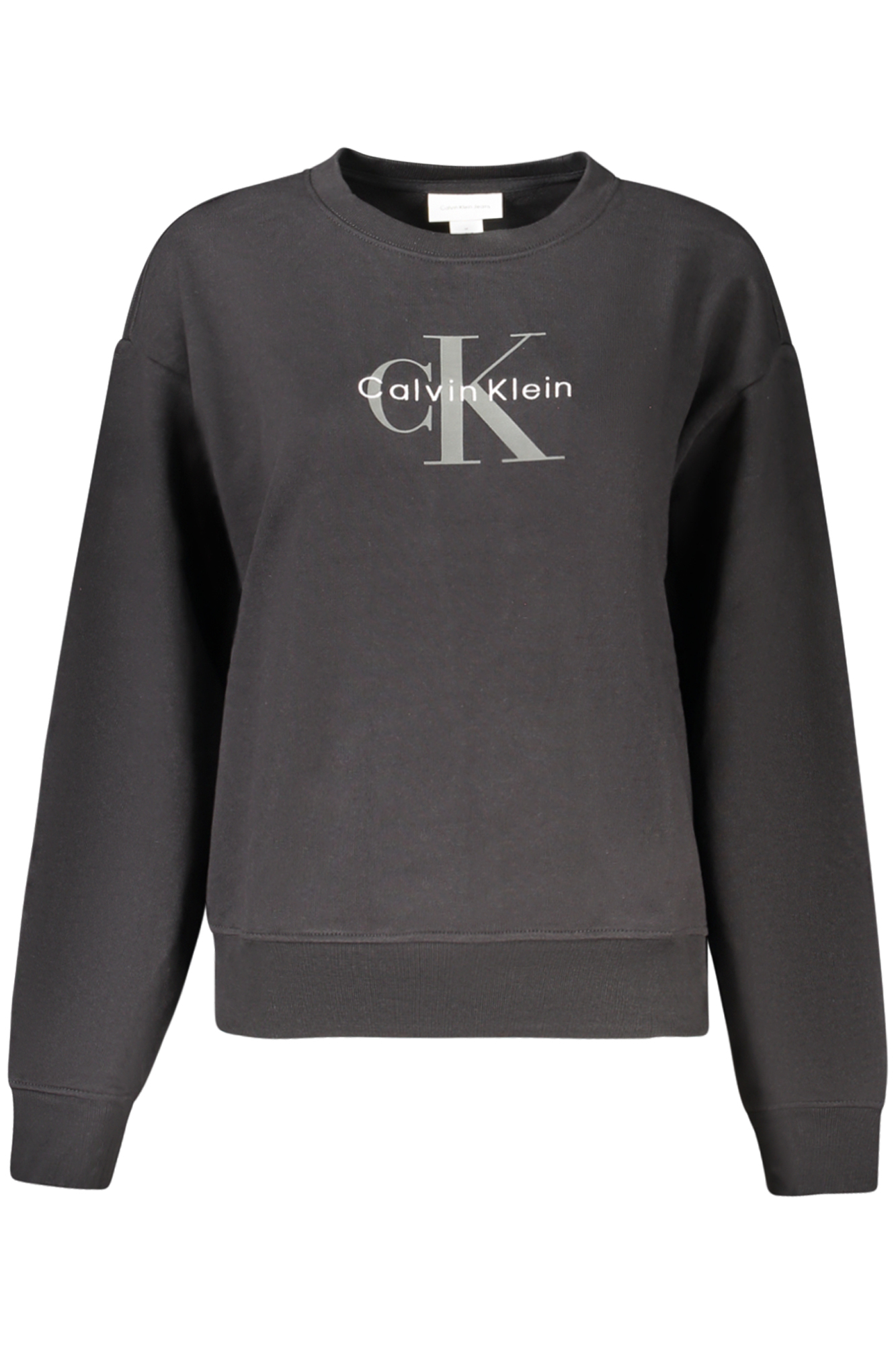 CALVIN KLEIN FELPA SENZA ZIP DONNA - Nero