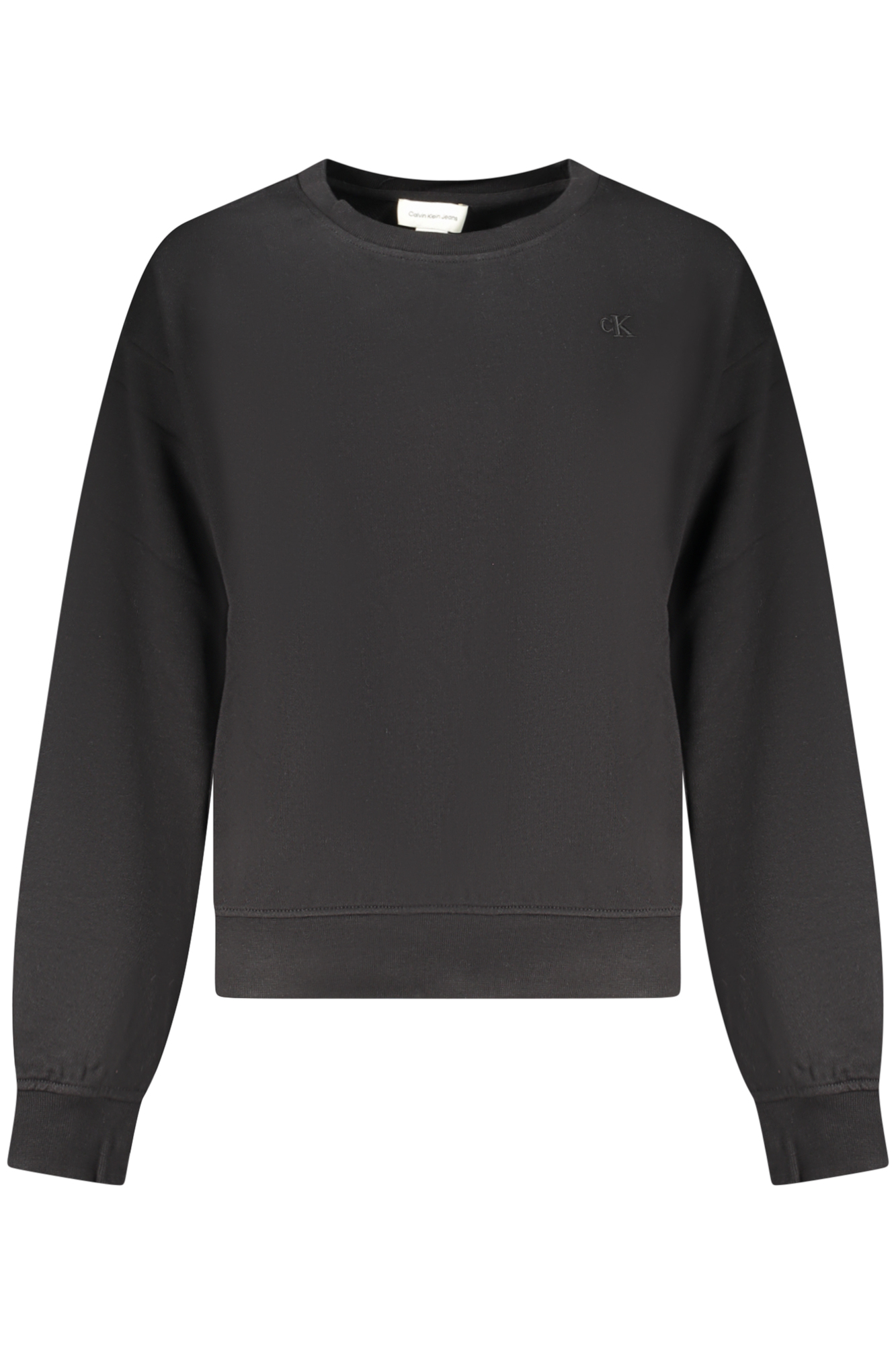 CALVIN KLEIN FELPA SENZA ZIP DONNA - Nero