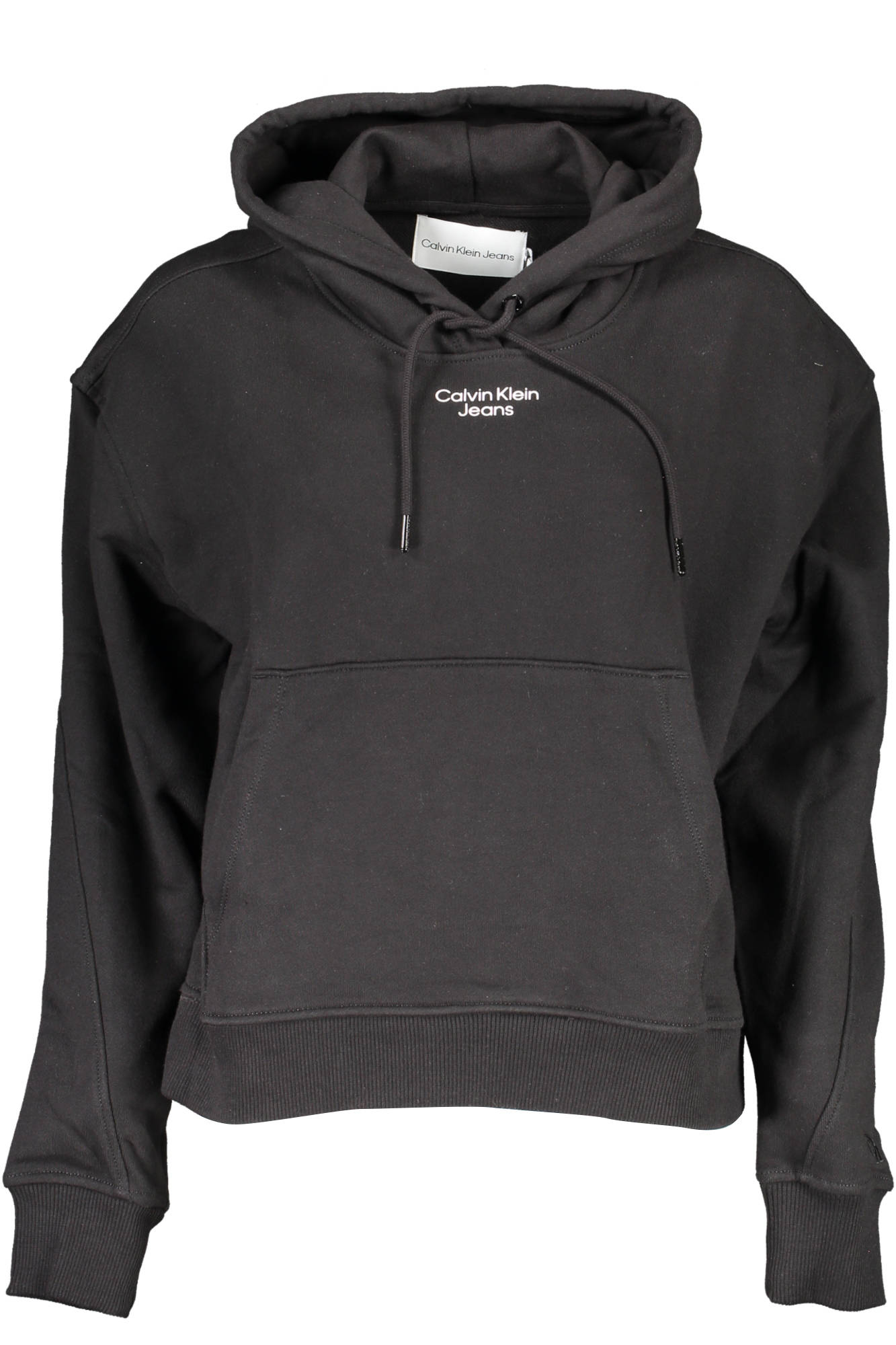 CALVIN KLEIN FELPA SENZA ZIP DONNA - Nero