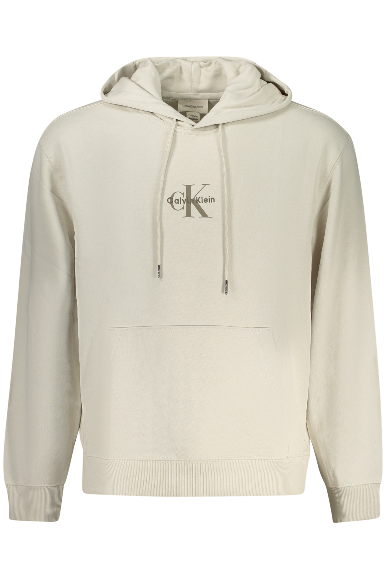 CALVIN KLEIN FELPA SENZA ZIP UOMO - Beige