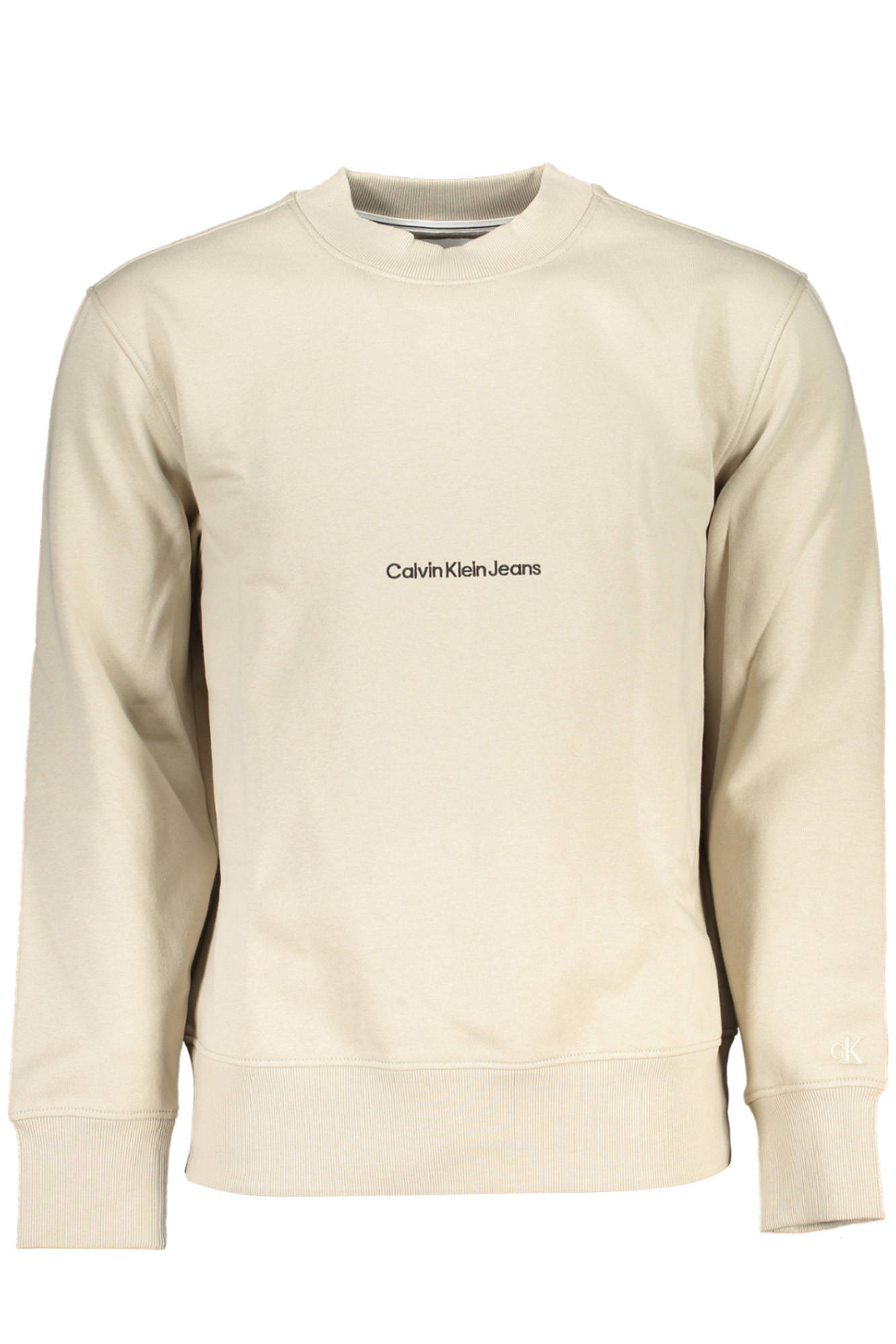 CALVIN KLEIN FELPA SENZA ZIP UOMO - Beige
