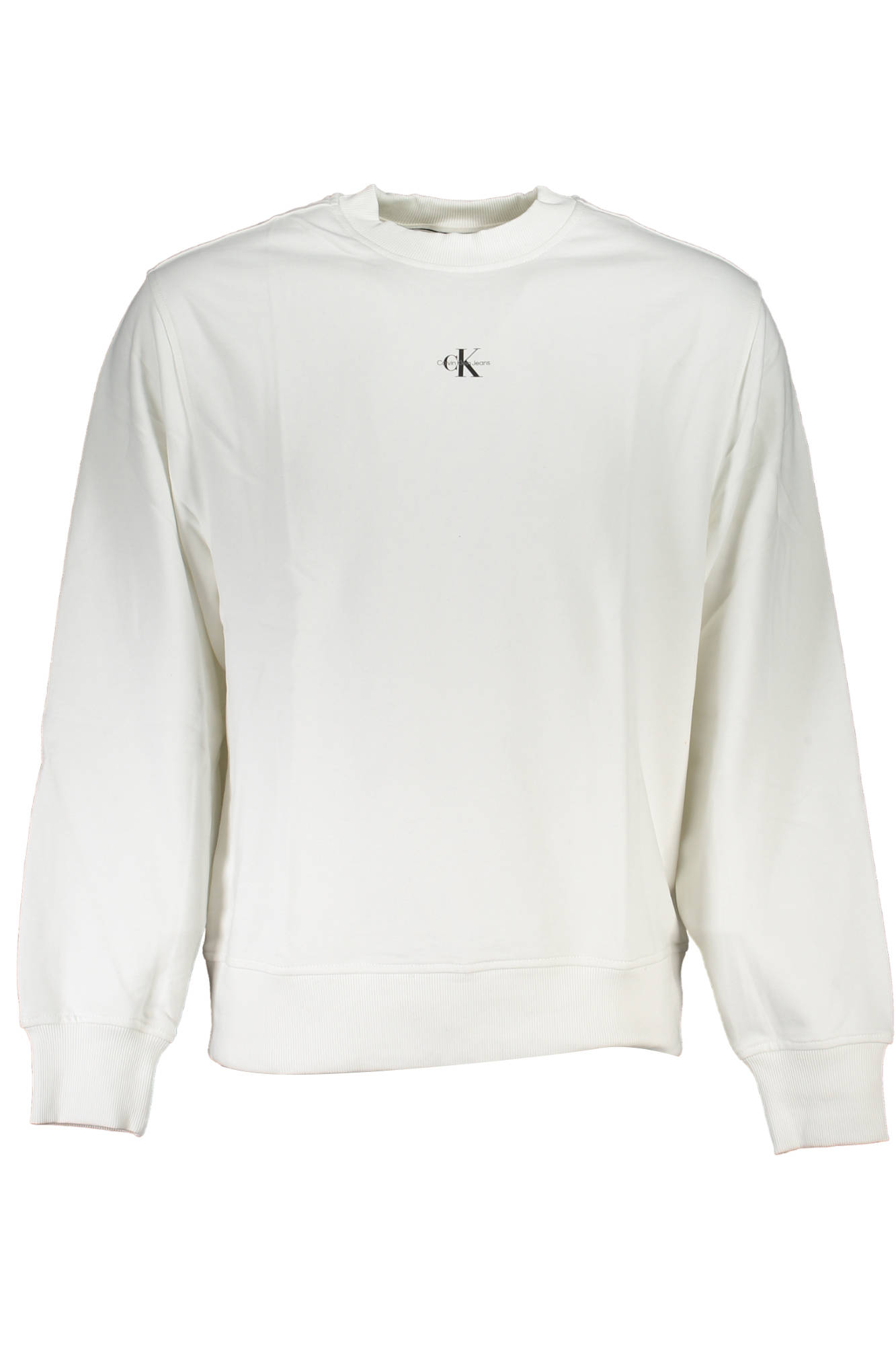 CALVIN KLEIN FELPA SENZA ZIP UOMO - Bianco