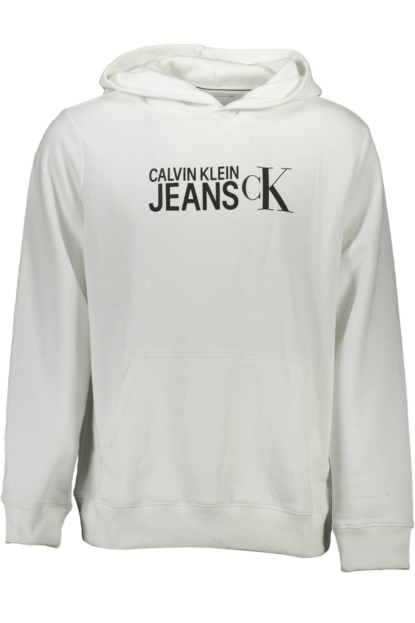 CALVIN KLEIN FELPA SENZA ZIP UOMO - Bianco