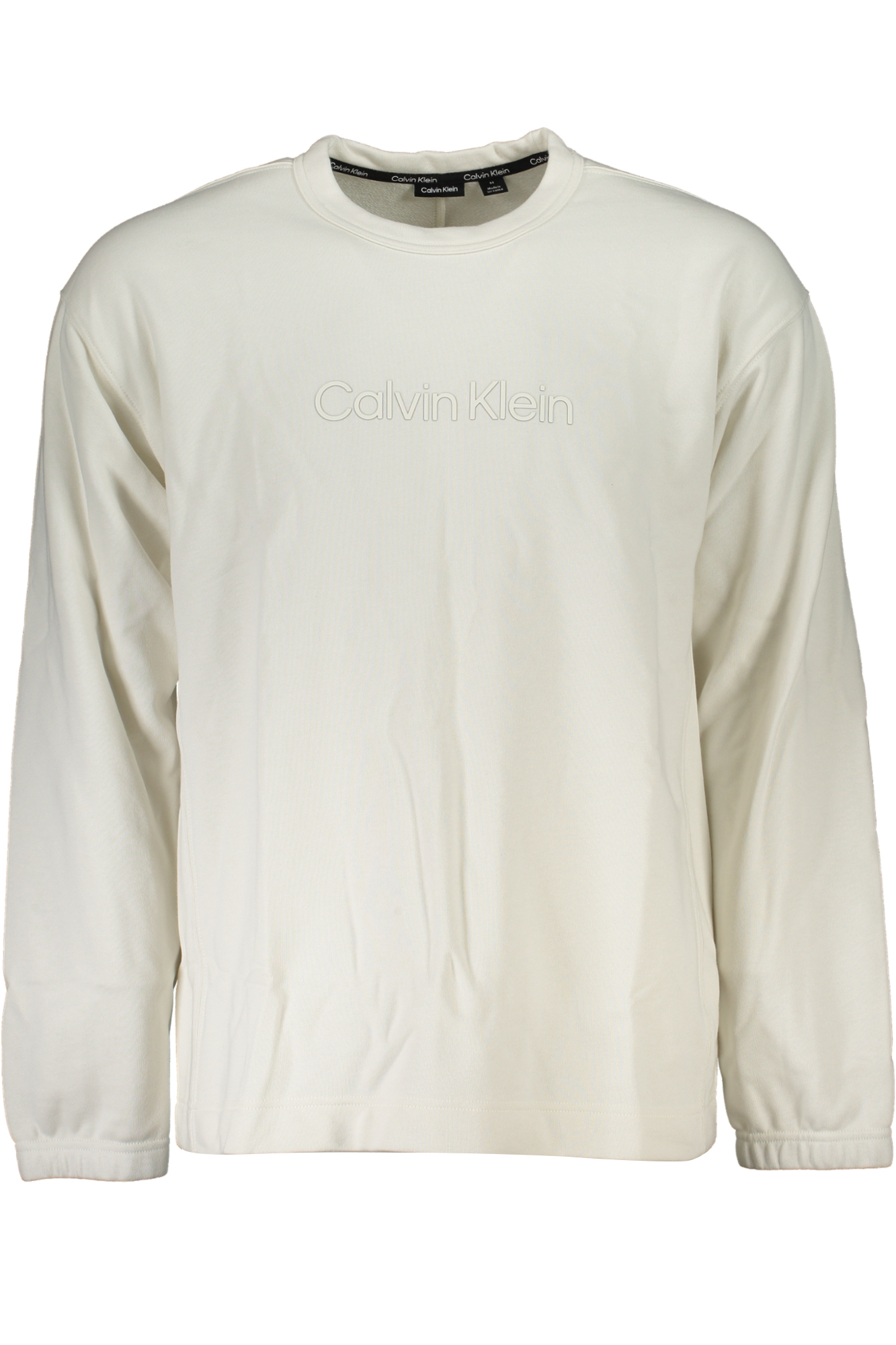CALVIN KLEIN FELPA SENZA ZIP UOMO - Bianco