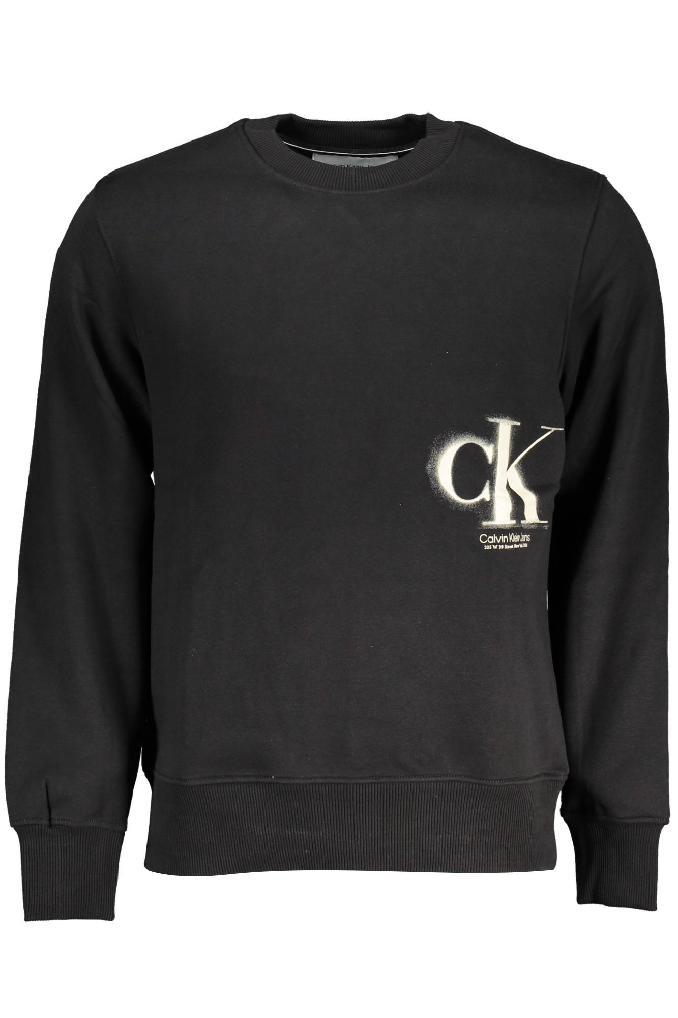 CALVIN KLEIN FELPA SENZA ZIP UOMO - Nero