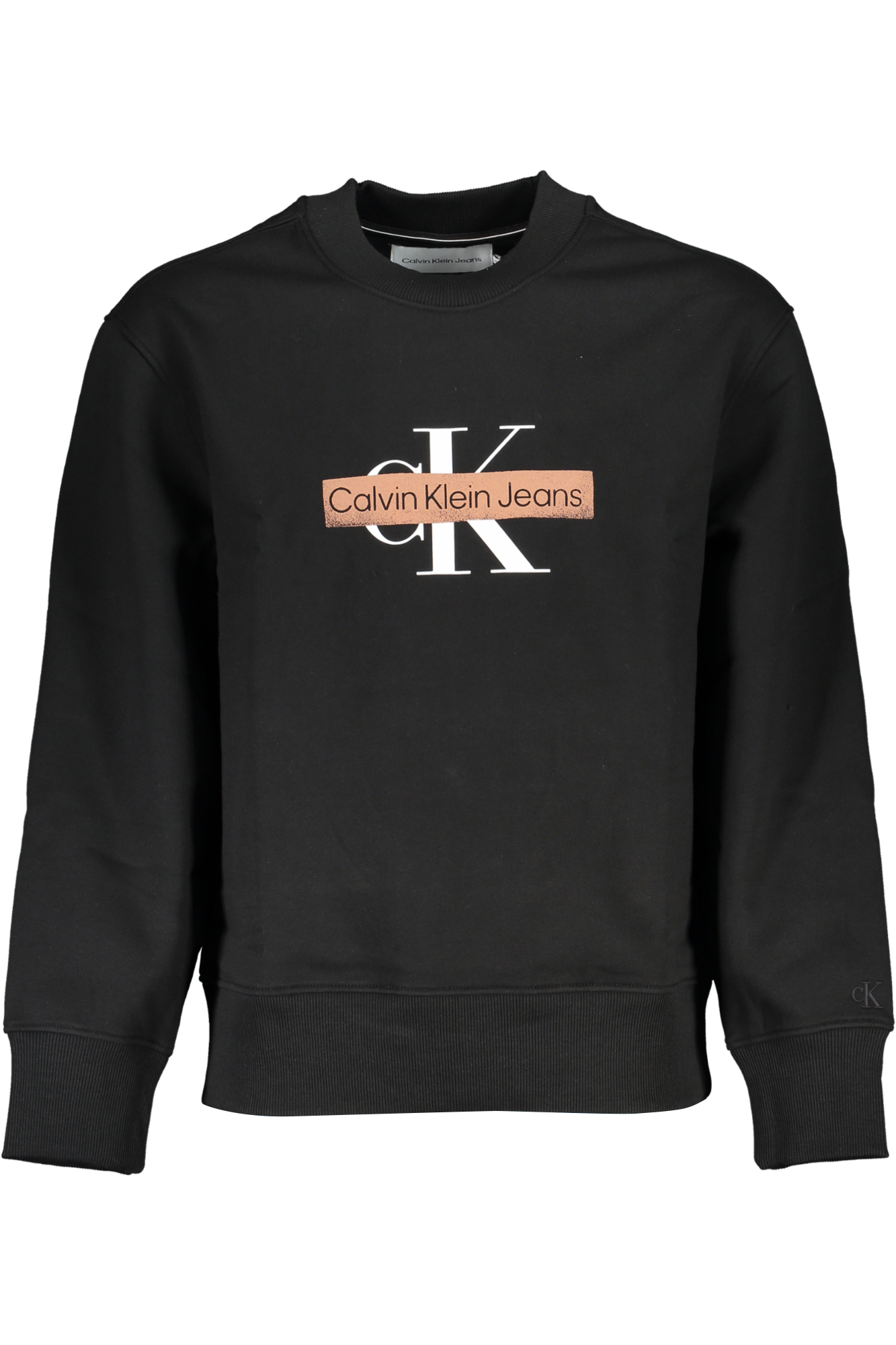 CALVIN KLEIN FELPA SENZA ZIP UOMO - Nero