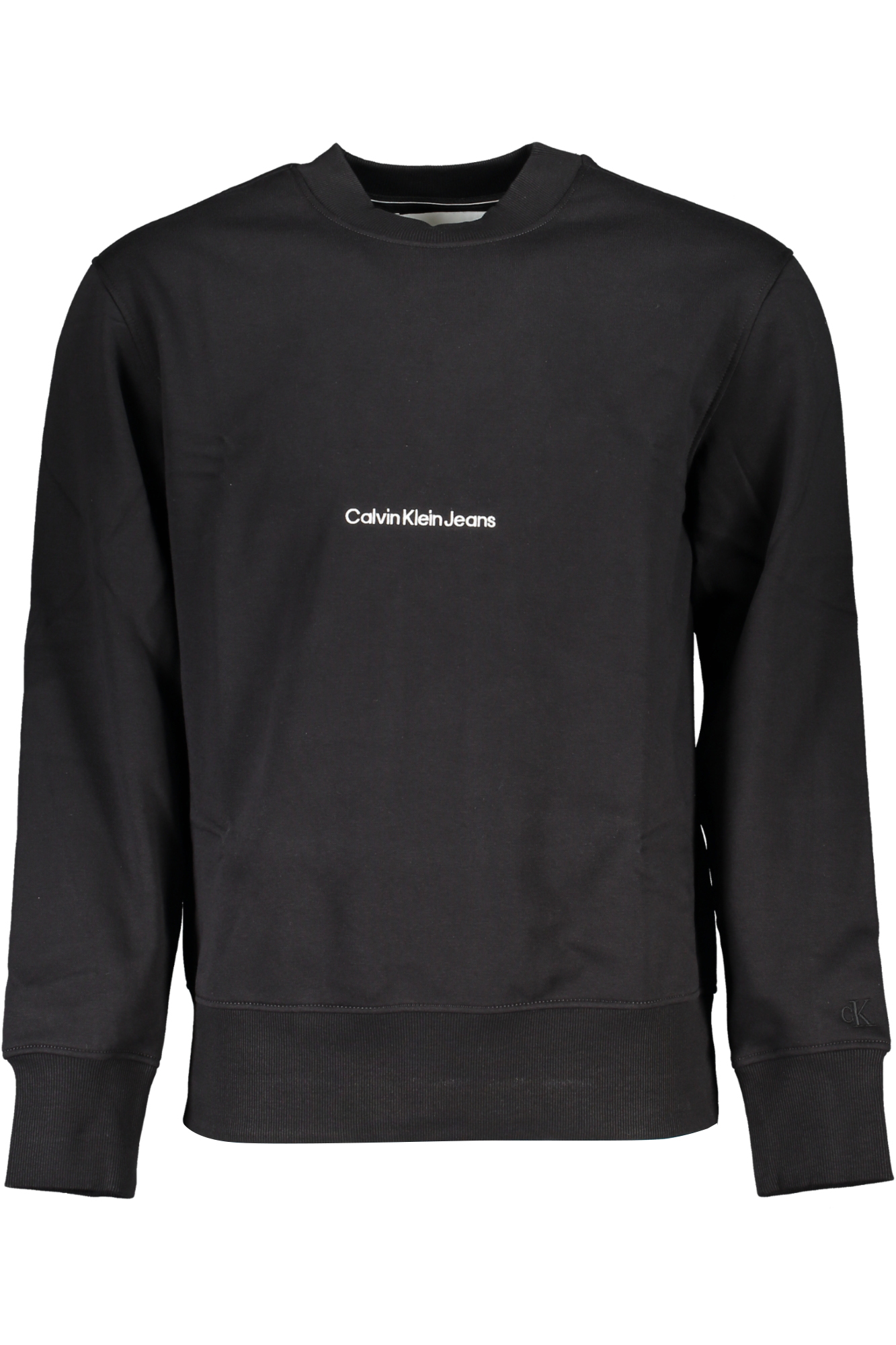 CALVIN KLEIN FELPA SENZA ZIP UOMO - Nero