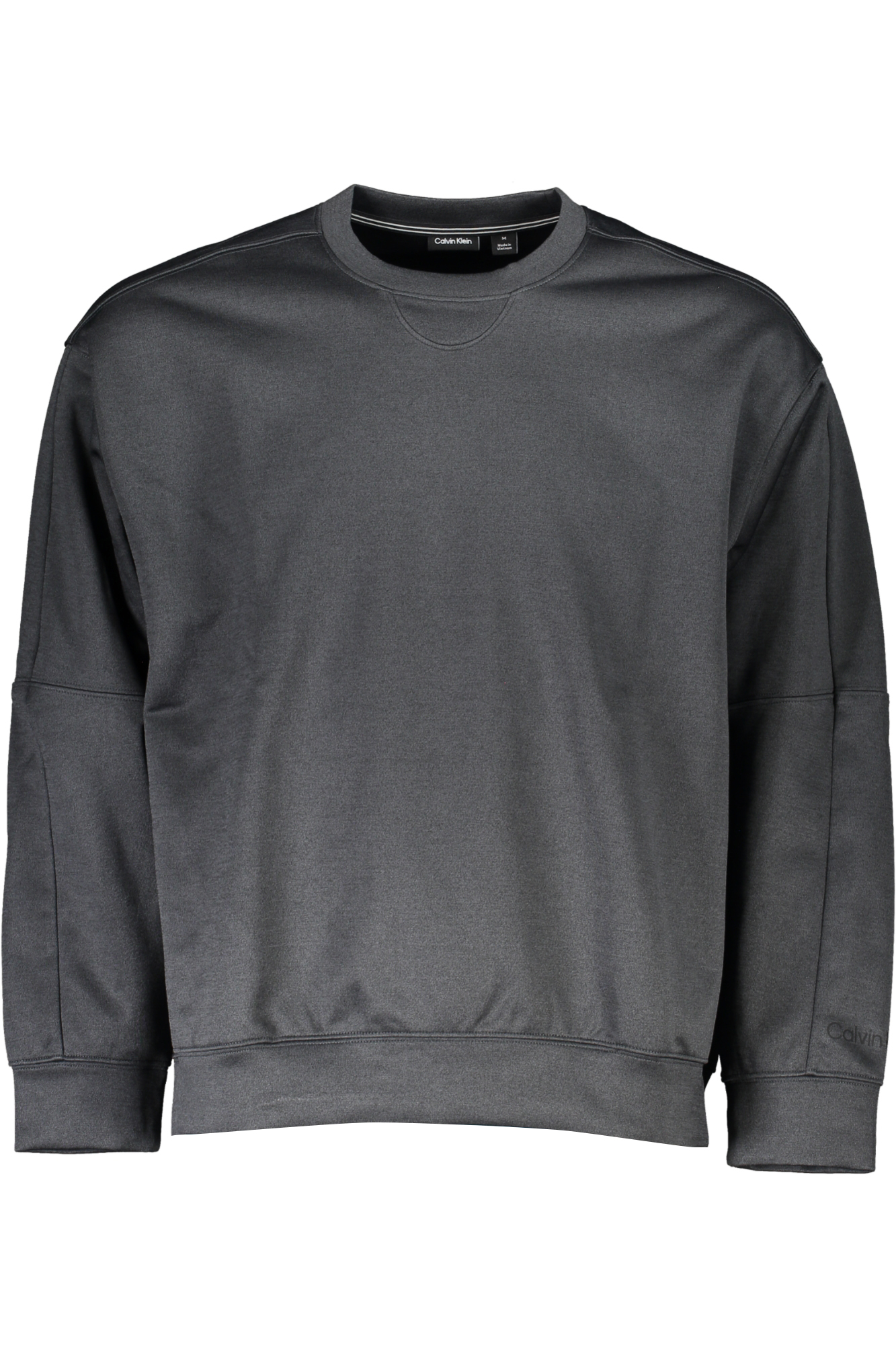 CALVIN KLEIN FELPA SENZA ZIP UOMO - Nero