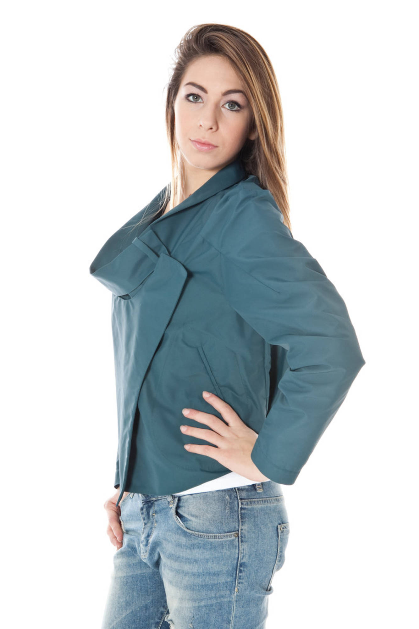 CALVIN KLEIN GIACCA SPORTIVA DONNA - Verde - immagine 2