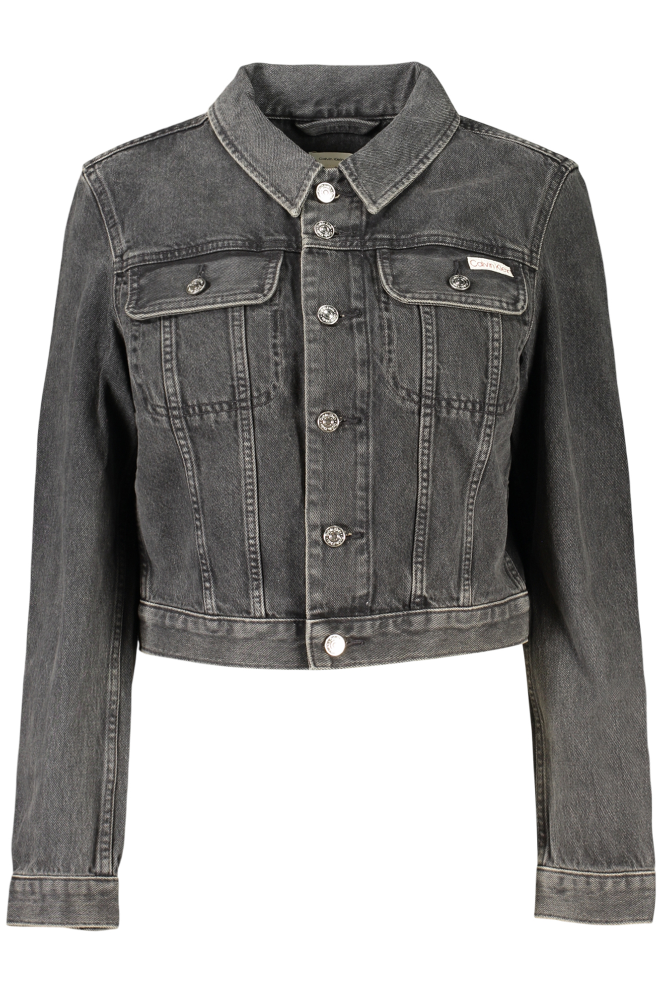 CALVIN KLEIN GIUBBOTTO IN JEANS DONNA - Nero