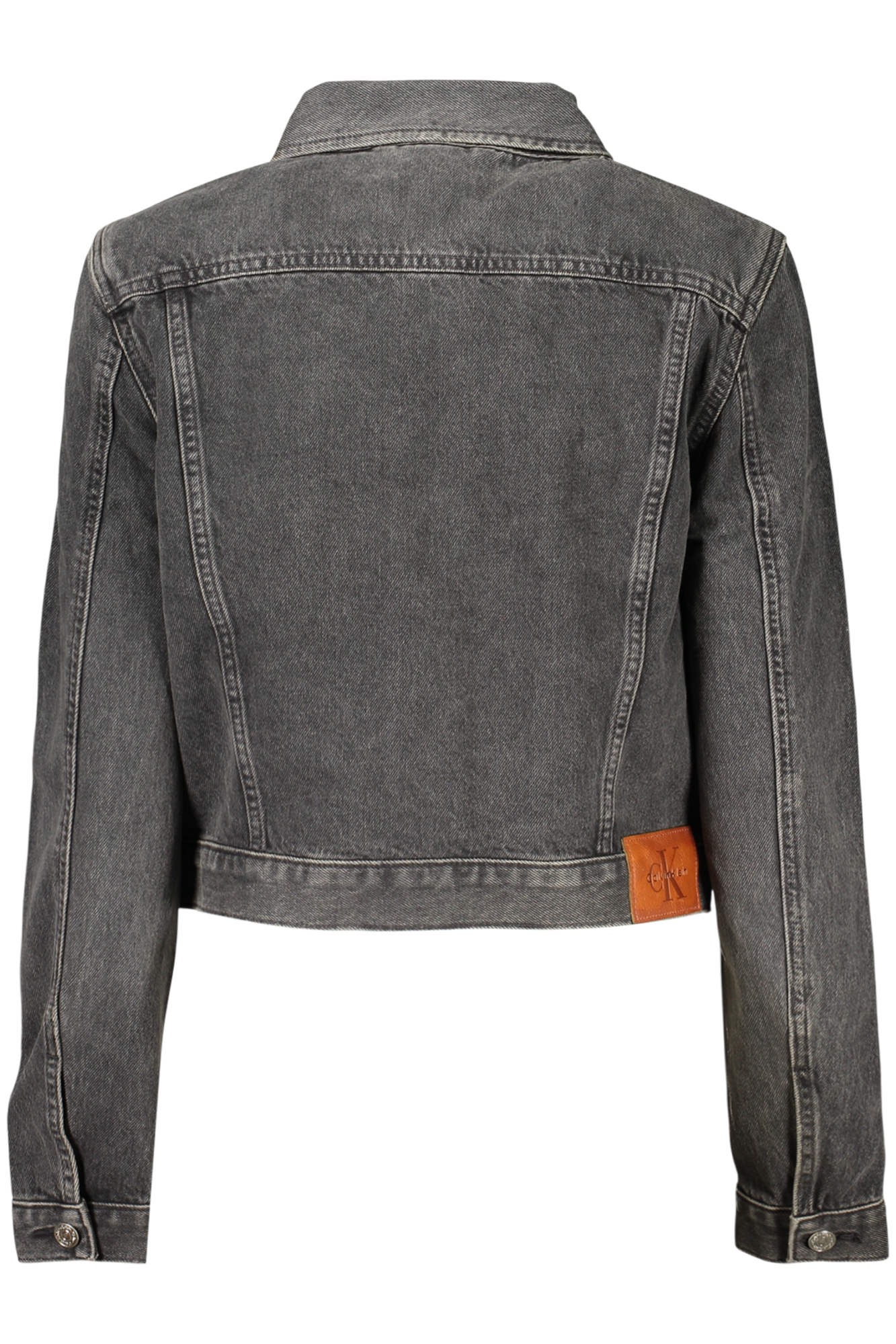 CALVIN KLEIN GIUBBOTTO IN JEANS DONNA - Nero - immagine 2