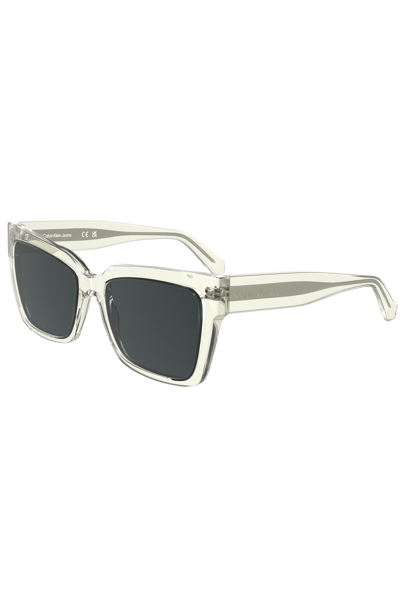 CALVIN KLEIN OCCHIALE DA SOLE UOMO - Trasparente - immagine 2