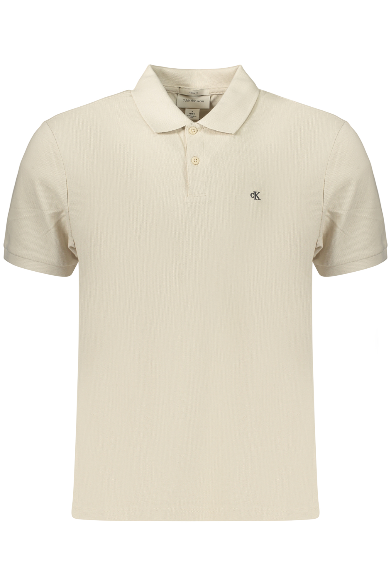 CALVIN KLEIN POLO MANICHE CORTE UOMO - Beige