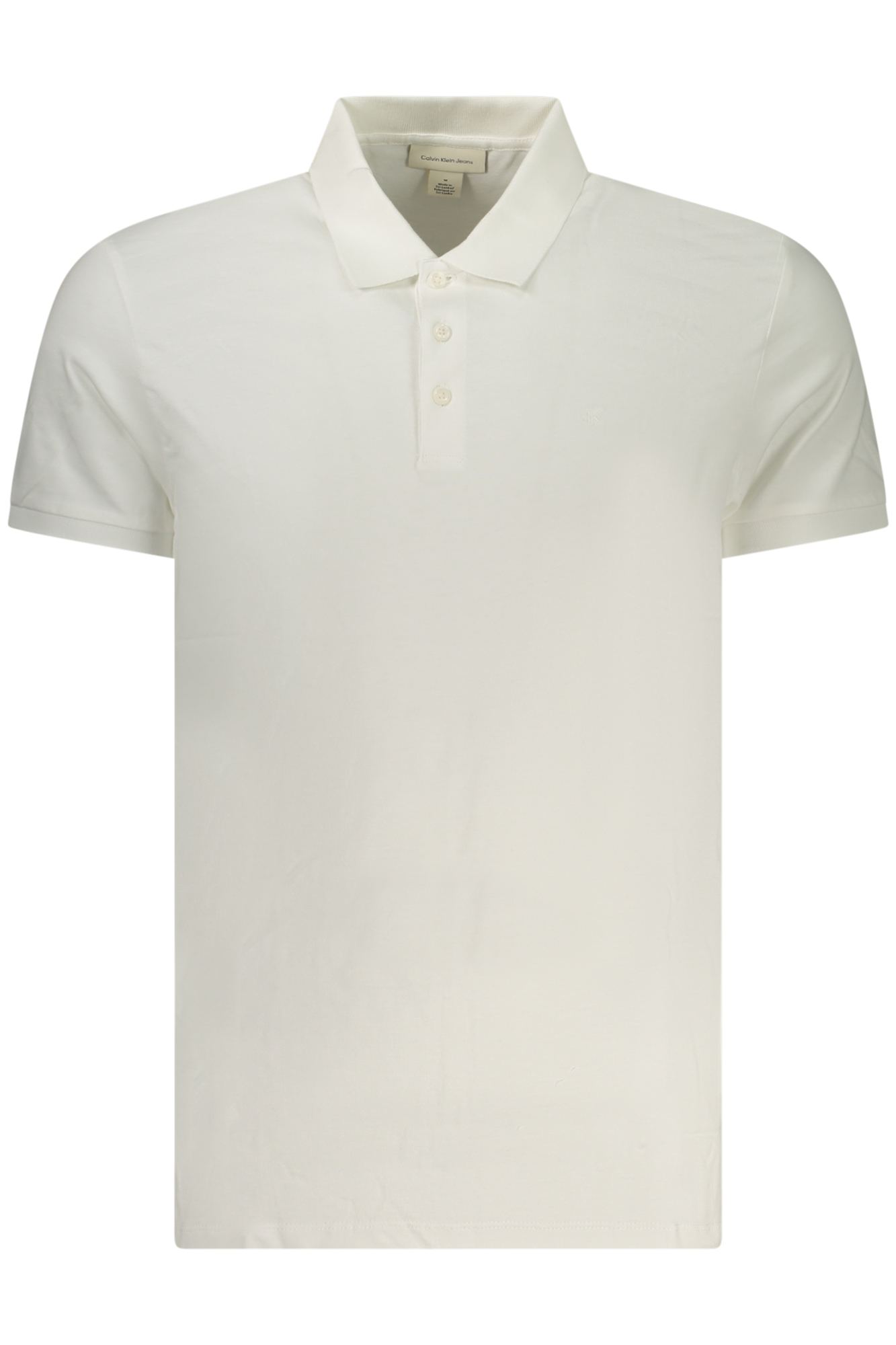 CALVIN KLEIN POLO MANICHE CORTE UOMO - Bianco