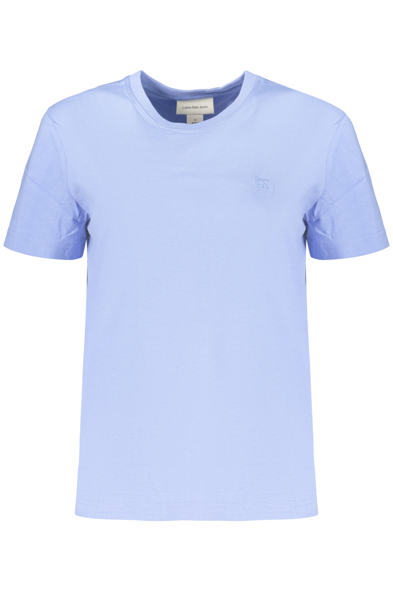CALVIN KLEIN T-SHIRT MANICHE CORTE DONNA - Azzurro