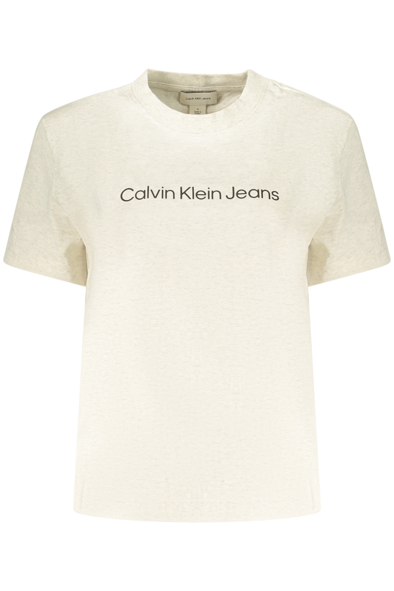 CALVIN KLEIN T-SHIRT MANICHE CORTE DONNA - Beige