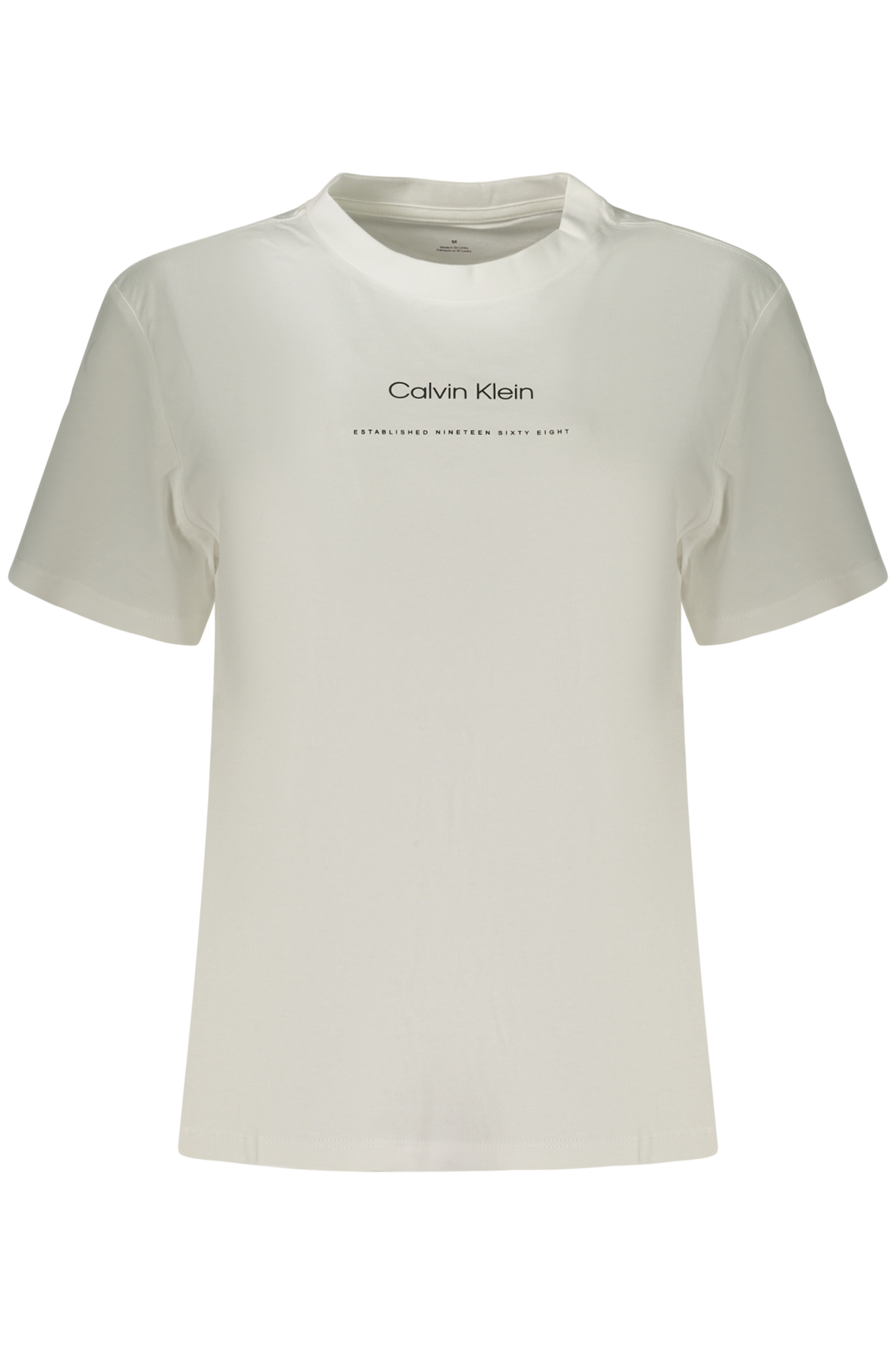 CALVIN KLEIN T-SHIRT MANICHE CORTE DONNA - Bianco