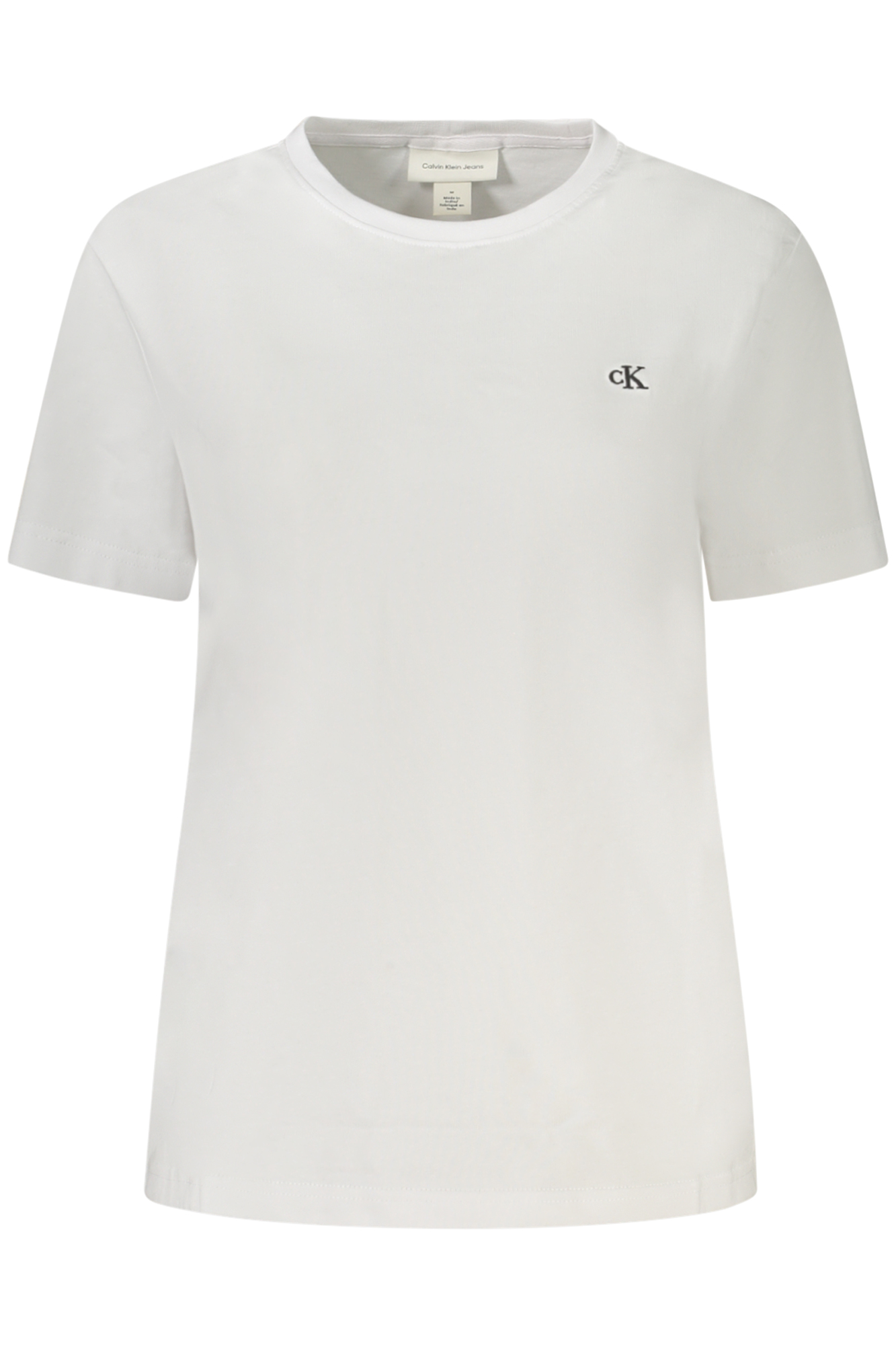 CALVIN KLEIN T-SHIRT MANICHE CORTE DONNA - Bianco
