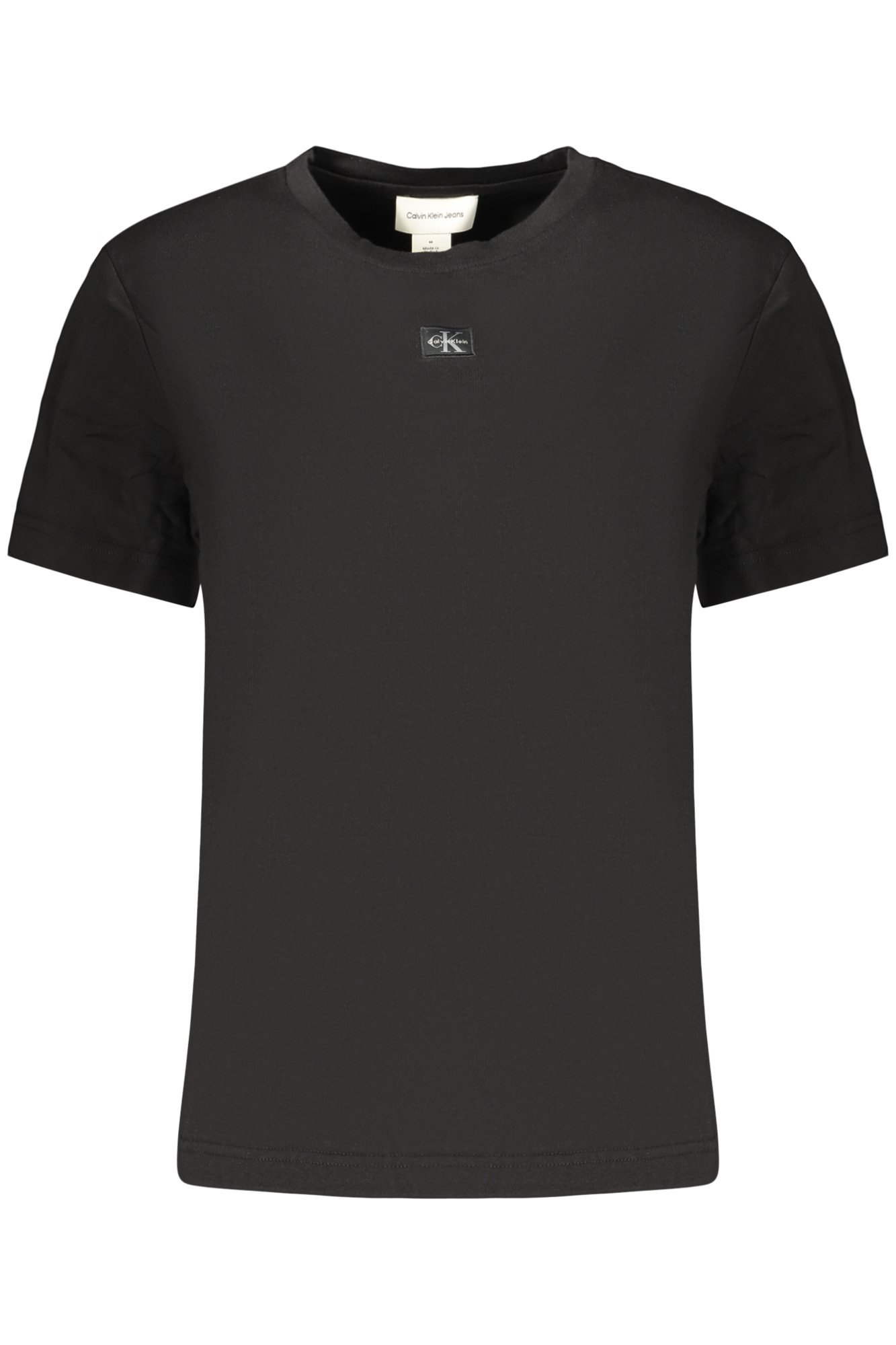 CALVIN KLEIN T-SHIRT MANICHE CORTE DONNA - Nero
