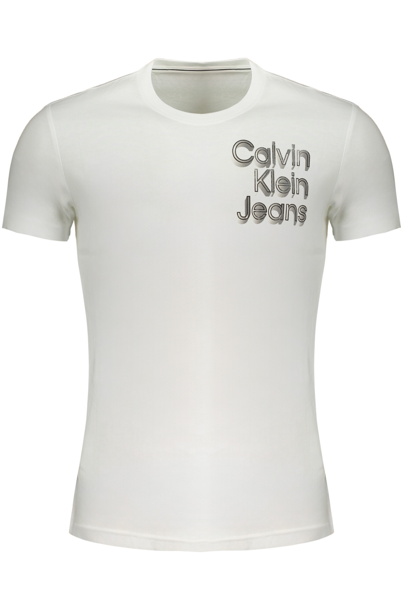 CALVIN KLEIN T-SHIRT MANICHE CORTE UOMO - Bianco