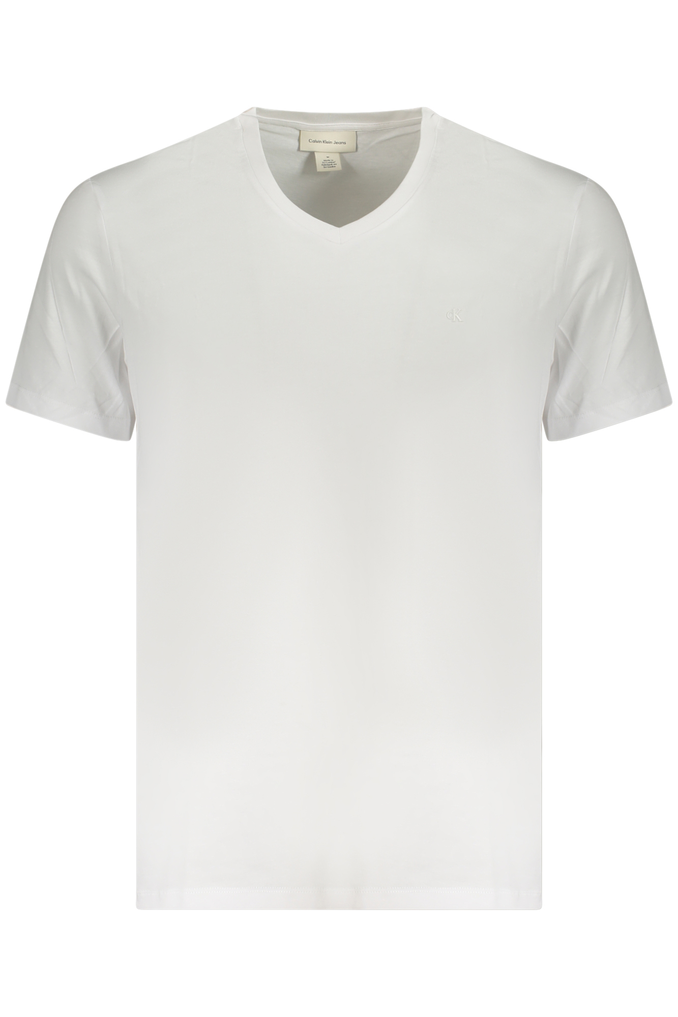 CALVIN KLEIN T-SHIRT MANICHE CORTE UOMO - Bianco