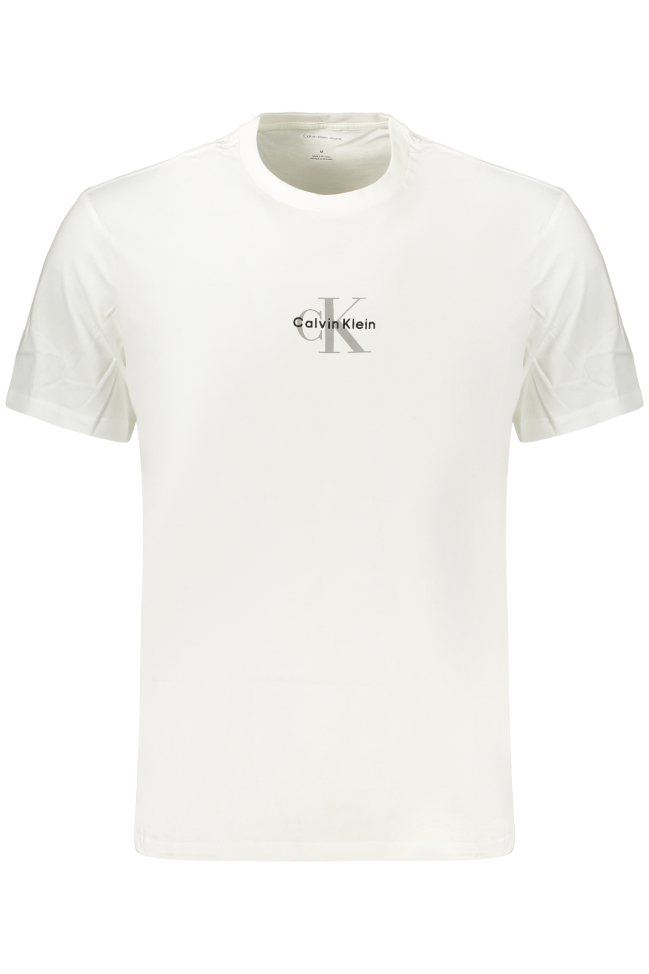 CALVIN KLEIN T-SHIRT MANICHE CORTE UOMO - Bianco