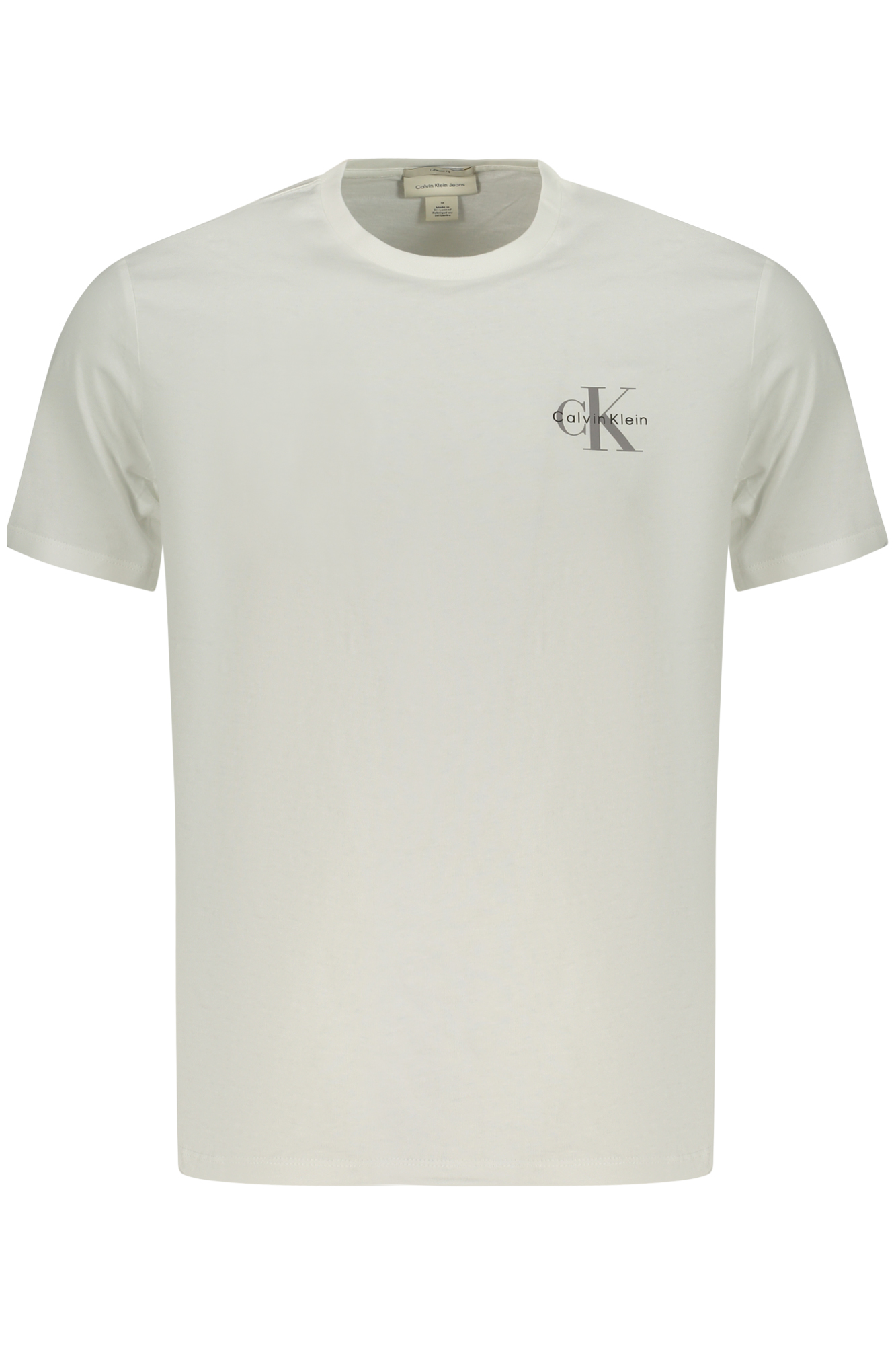 CALVIN KLEIN T-SHIRT MANICHE CORTE UOMO - Bianco