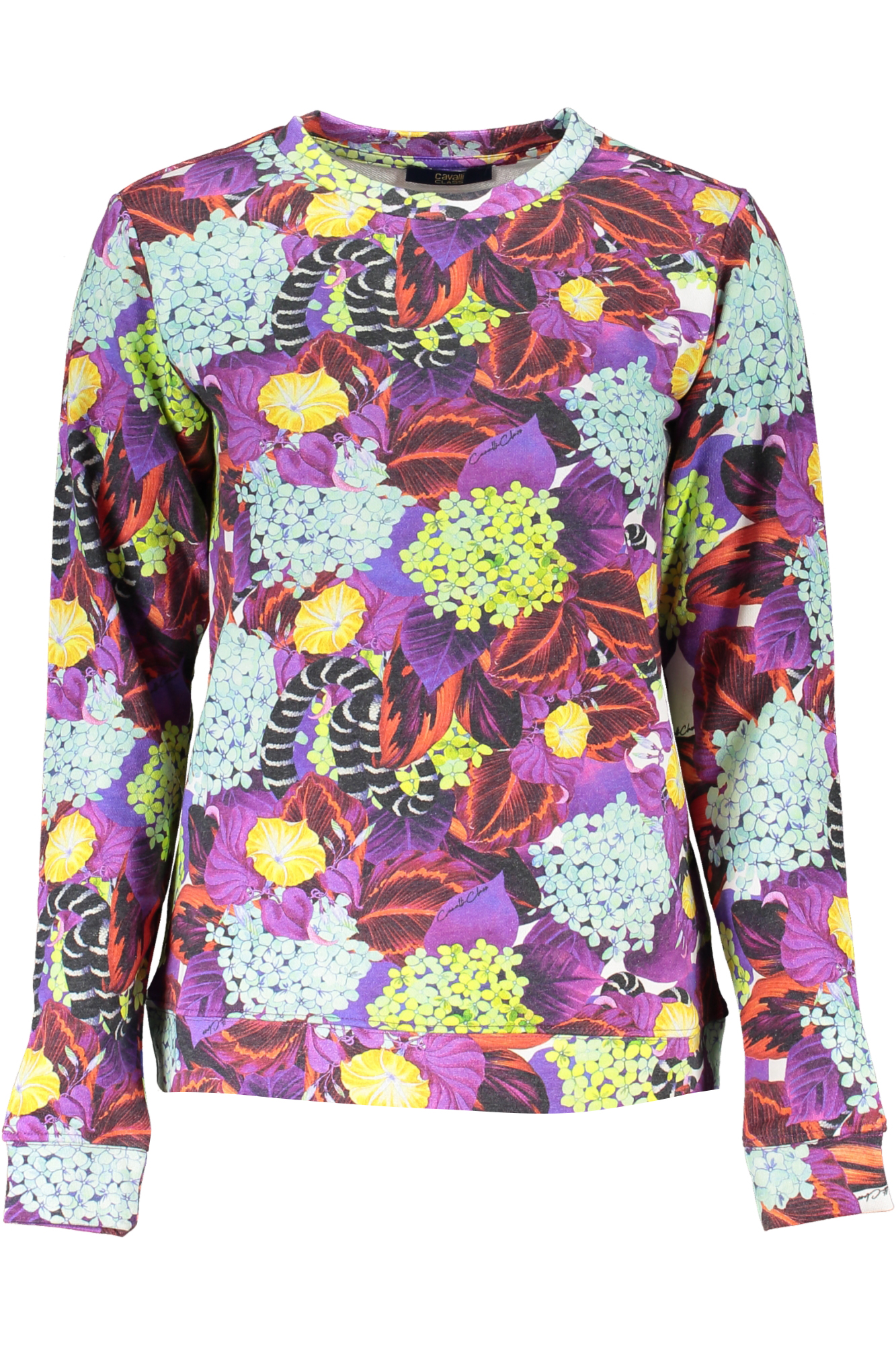 CAVALLI CLASS FELPA SENZA ZIP DONNA - Viola