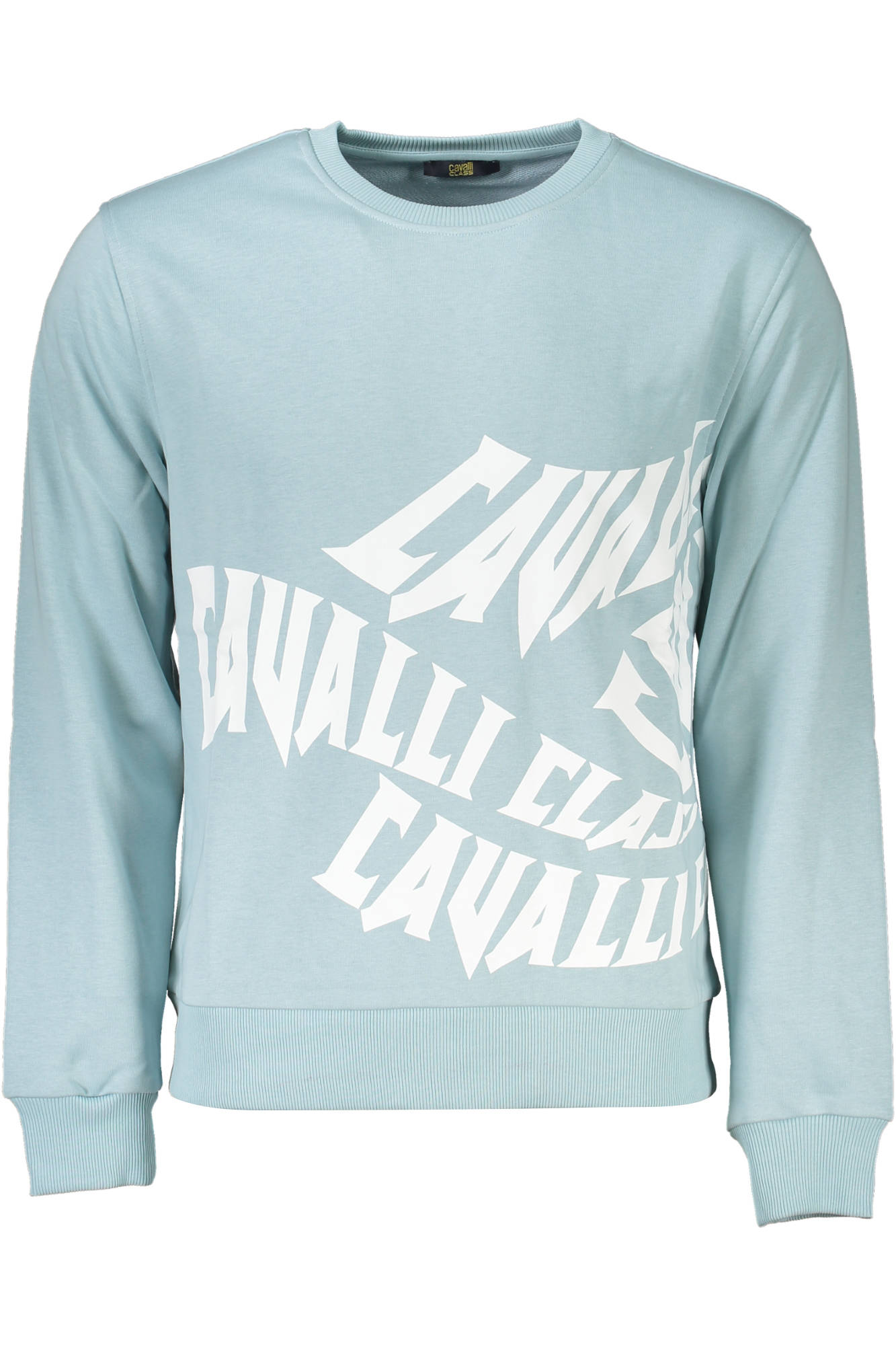 CAVALLI CLASS FELPA SENZA ZIP UOMO - Azzurro
