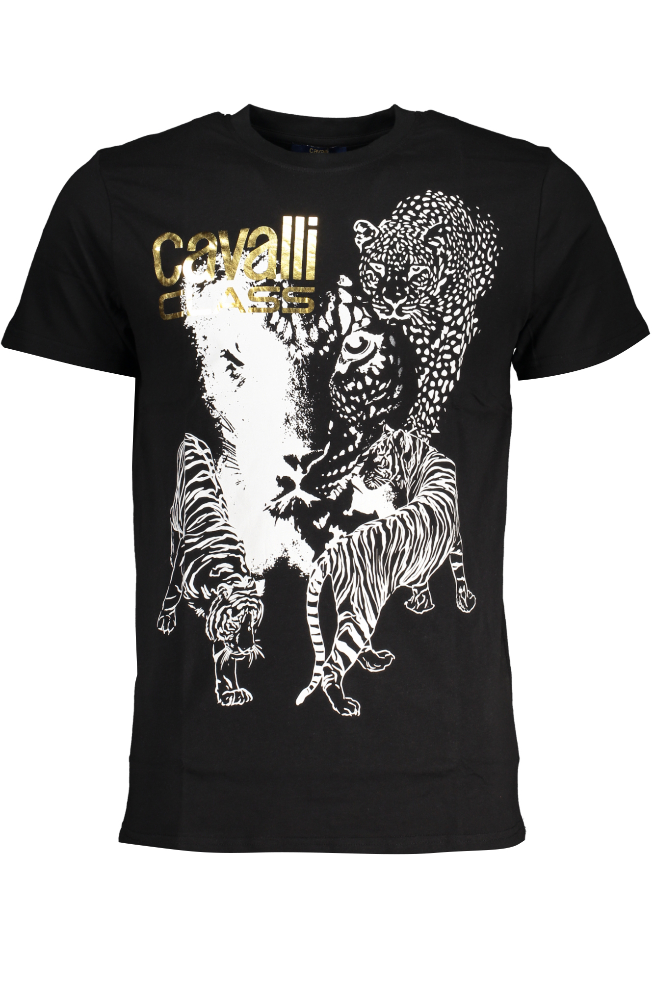 CAVALLI CLASS T-SHIRT MANICHE CORTE UOMO - Nero