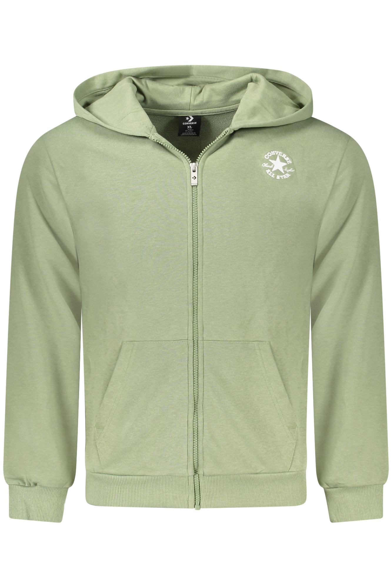 CONVERSE FELPA CON ZIP BAMBINO - Verde