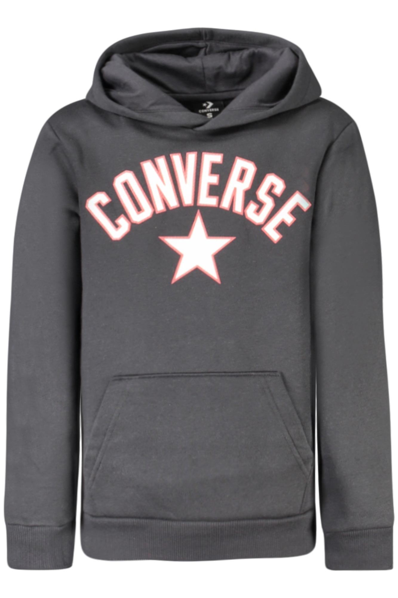 CONVERSE FELPA SENZA ZIP BAMBINO - Nero