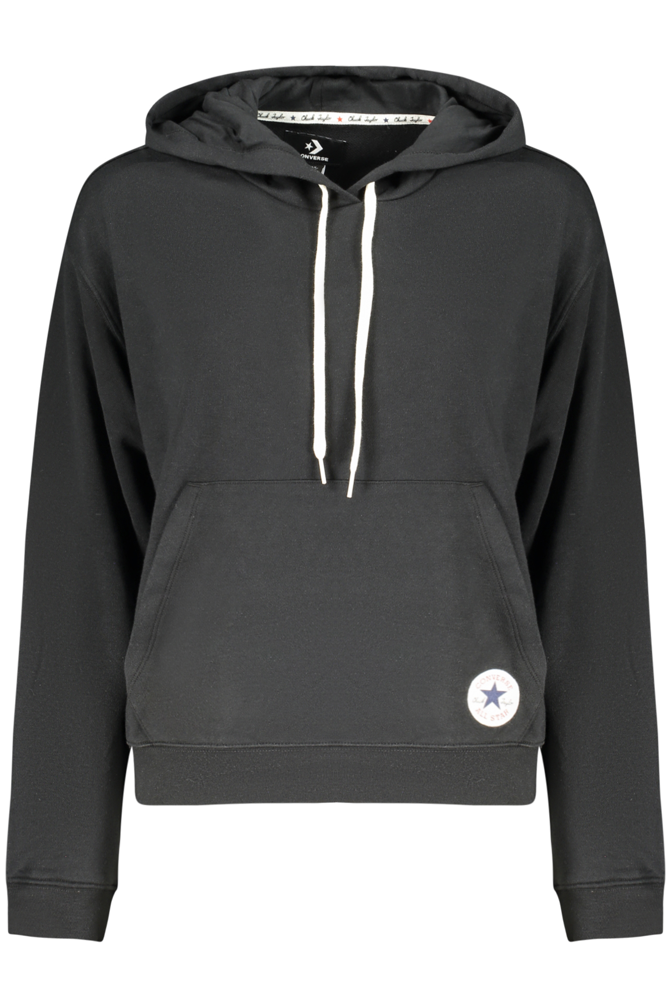 CONVERSE FELPA SENZA ZIP DONNA - Nero
