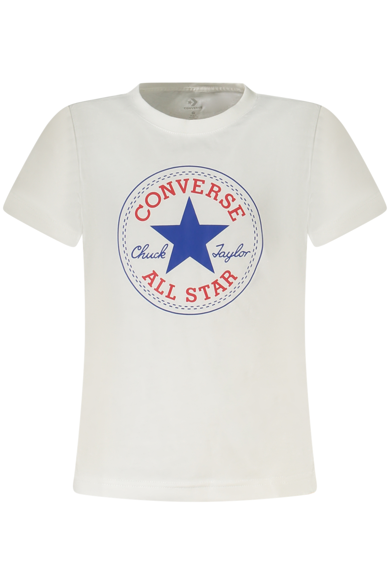 CONVERSE T-SHIRT MANICHE CORTE BAMBINO - Bianco