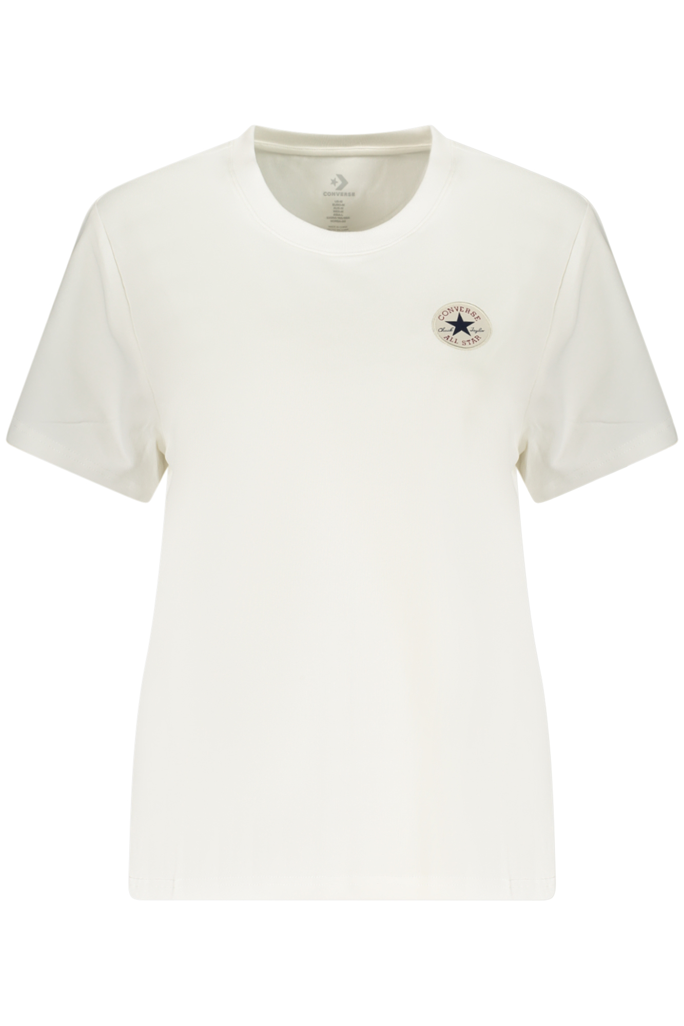 CONVERSE T-SHIRT MANICHE CORTE DONNA - Bianco