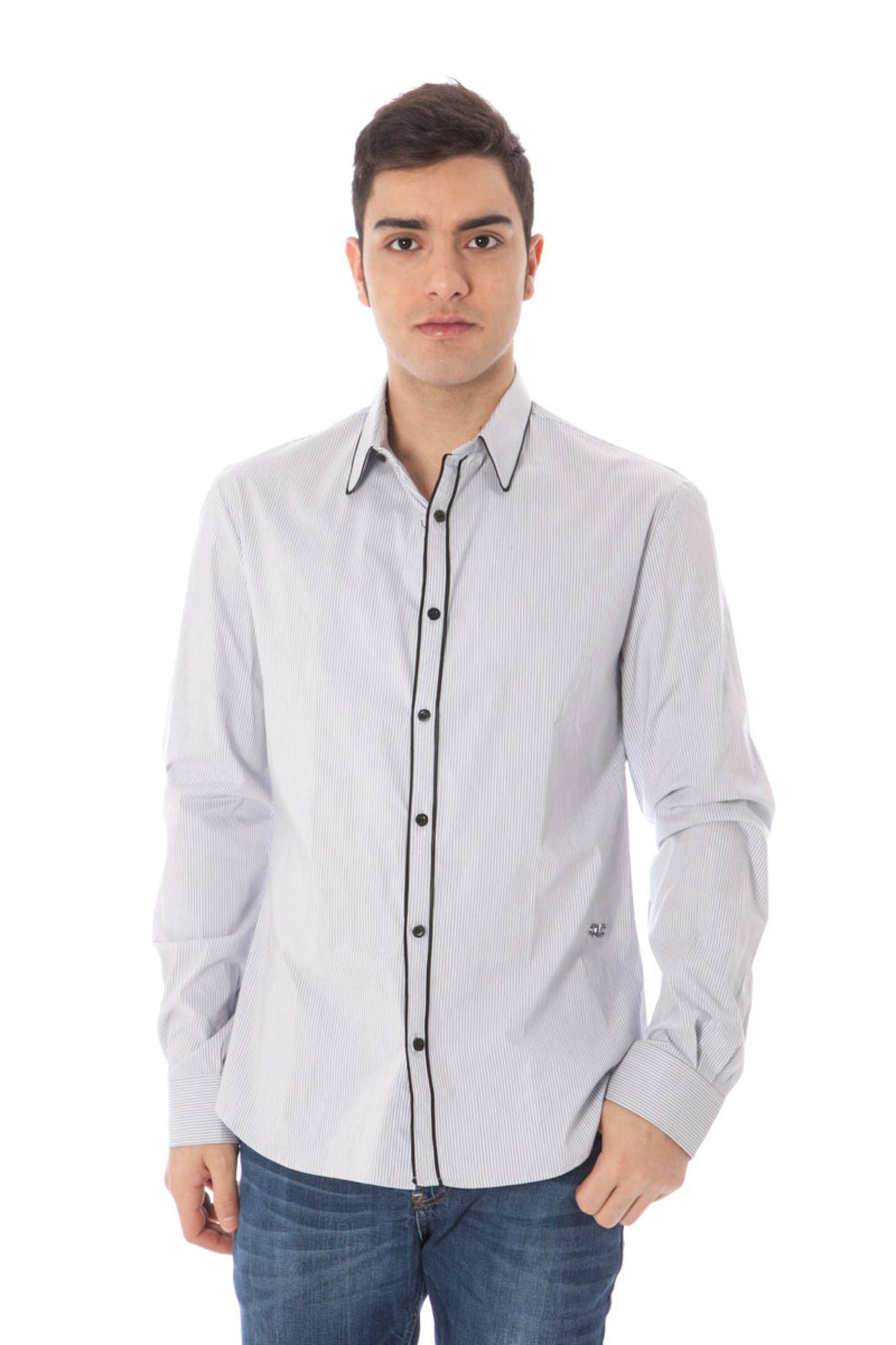 COSTUME NATIONAL CAMICIA MANICHE LUNGHE UOMO - Azzurro