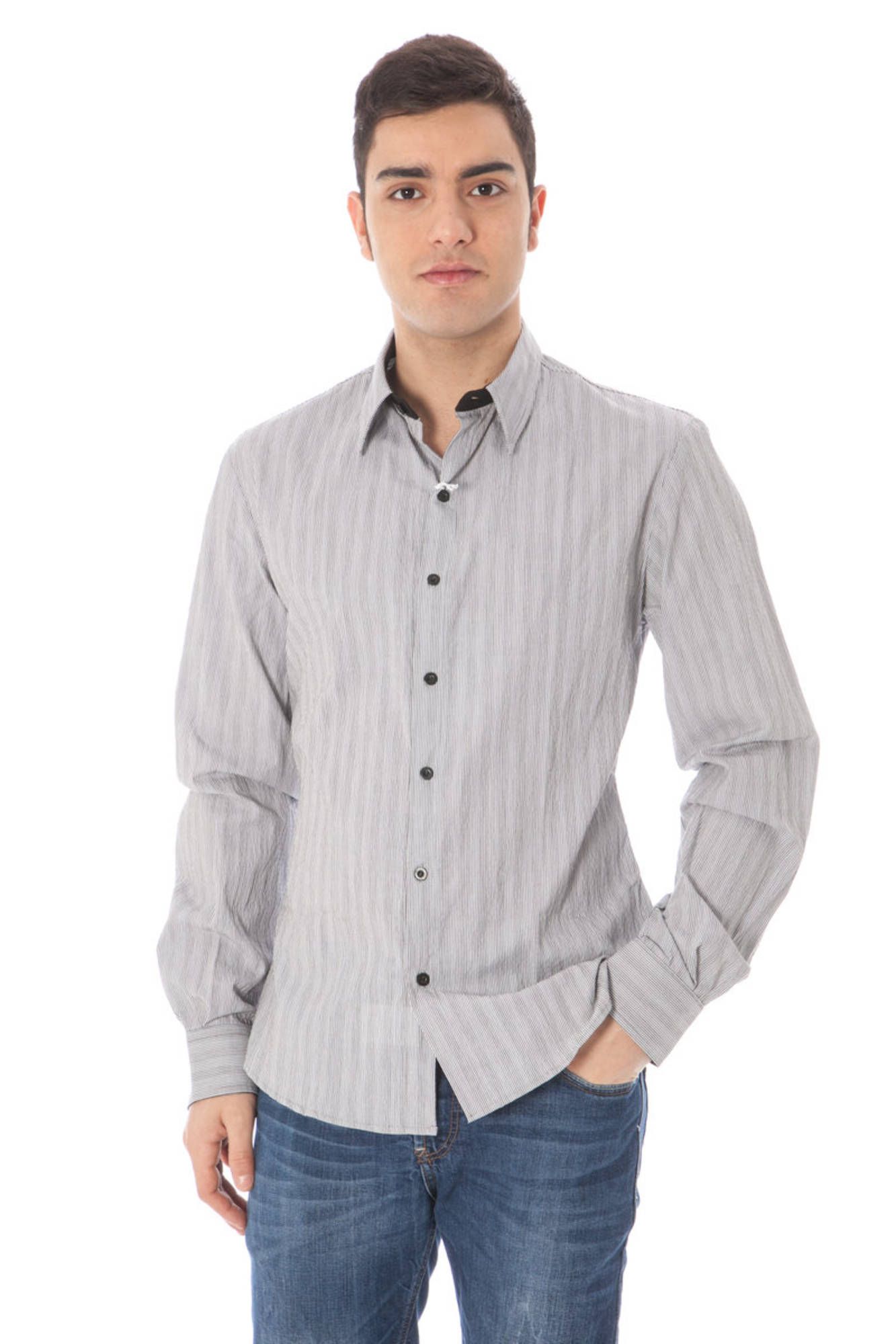 COSTUME NATIONAL CAMICIA MANICHE LUNGHE UOMO - Bianco