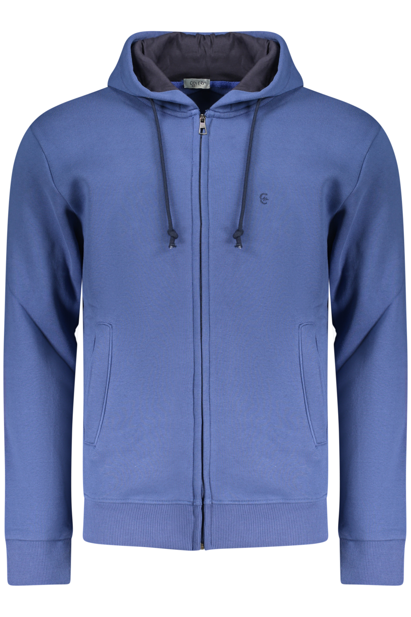 COVERI MOVING FELPA CON ZIP UOMO - Blu
