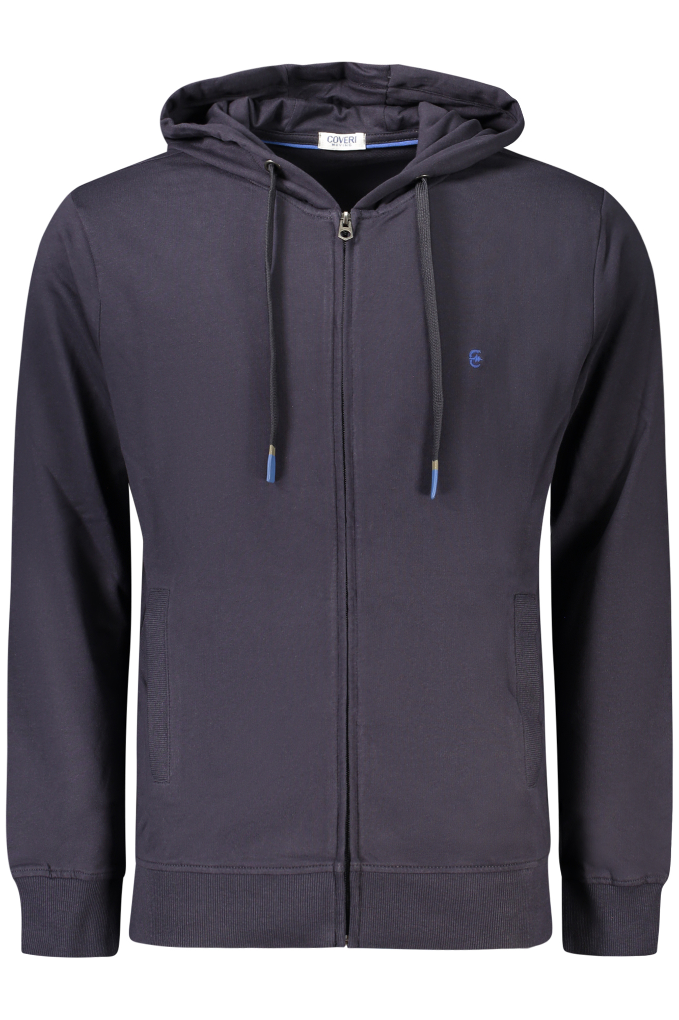 COVERI MOVING FELPA CON ZIP UOMO - Blu