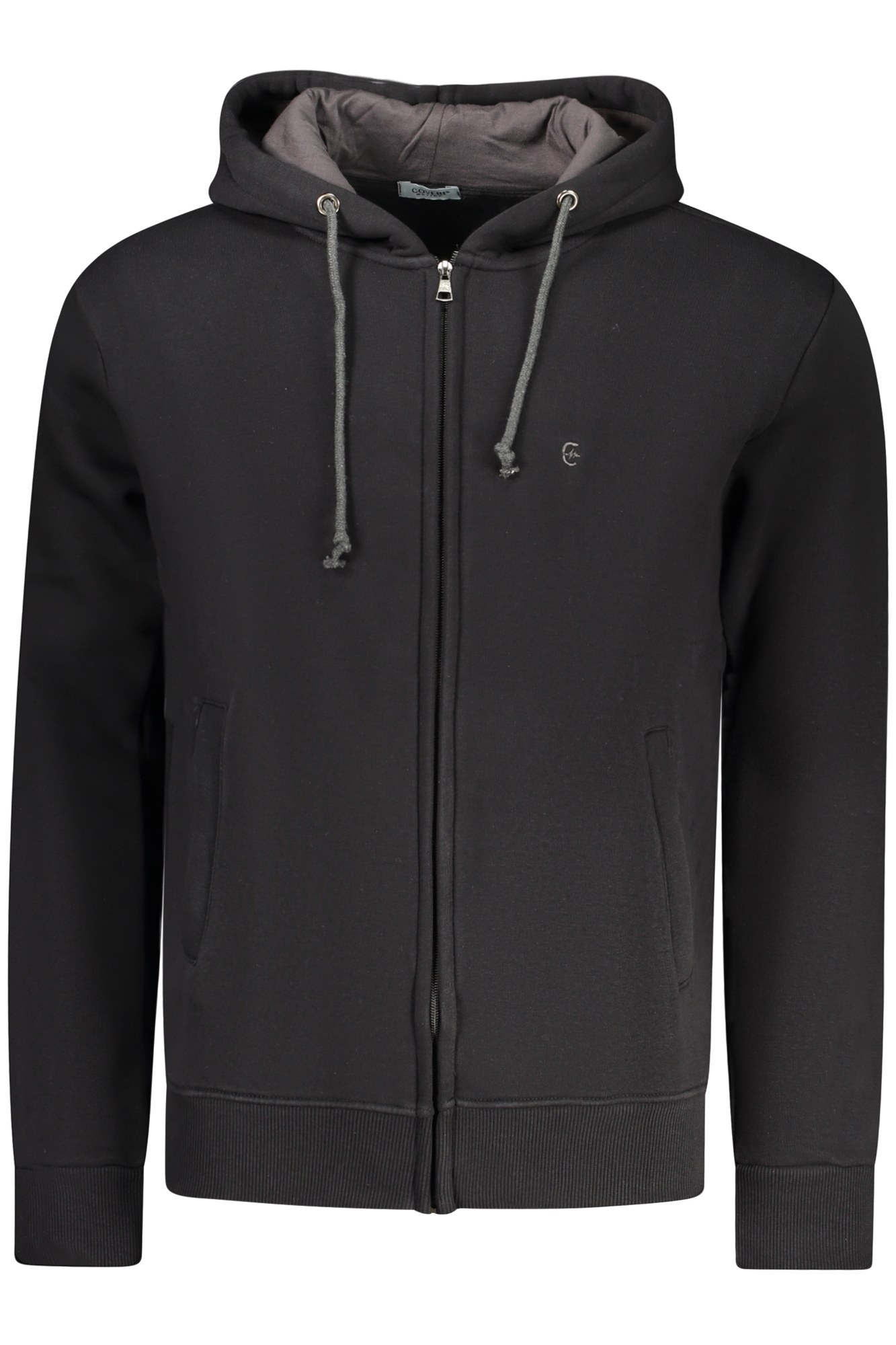 COVERI MOVING FELPA CON ZIP UOMO - Nero