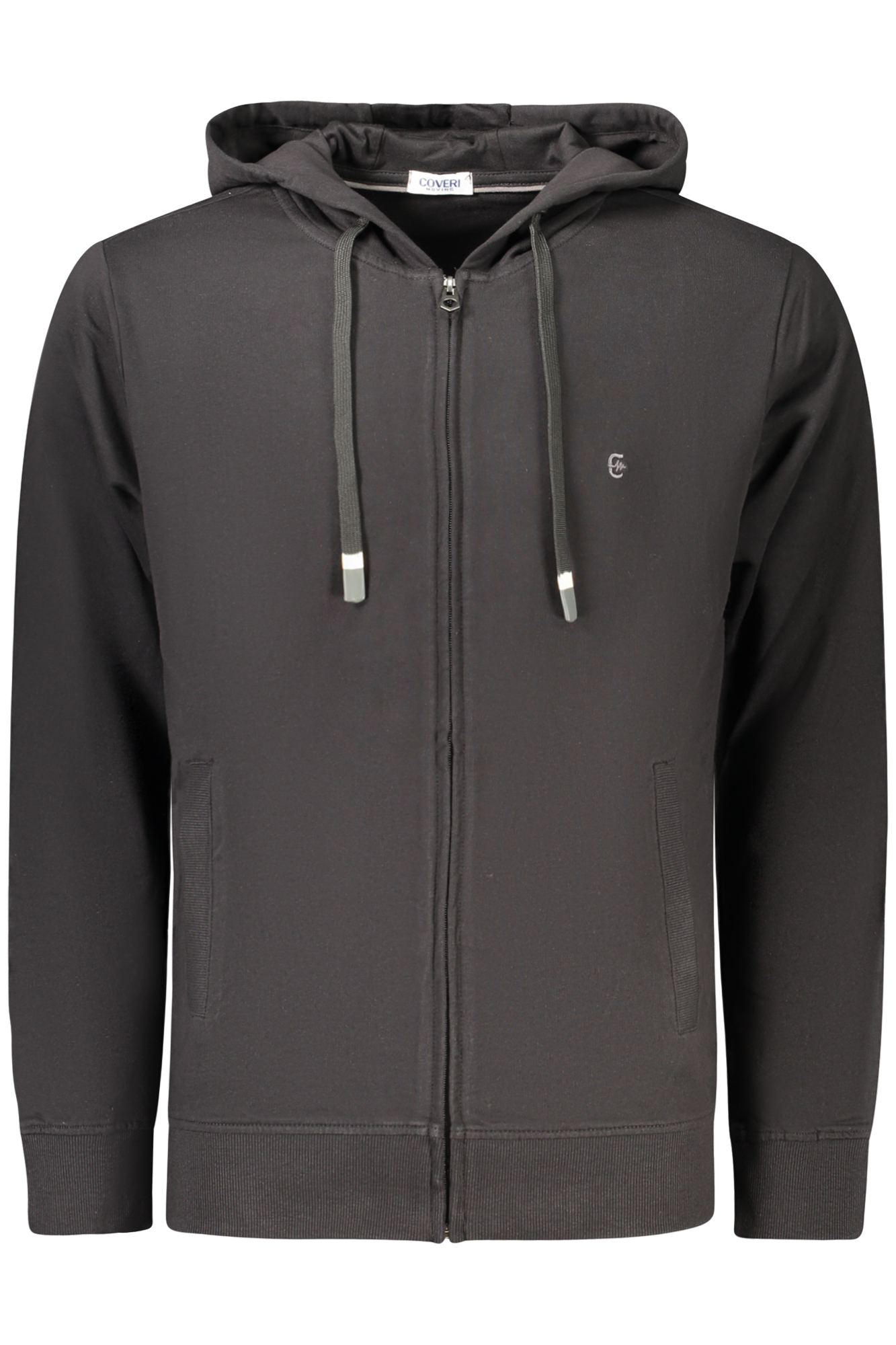 COVERI MOVING FELPA CON ZIP UOMO - Nero