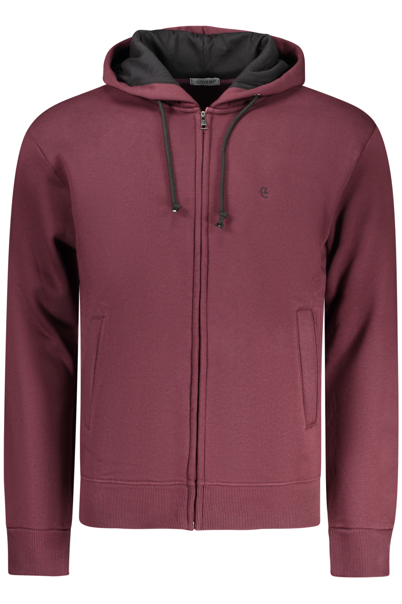 COVERI MOVING FELPA CON ZIP UOMO - Rosso